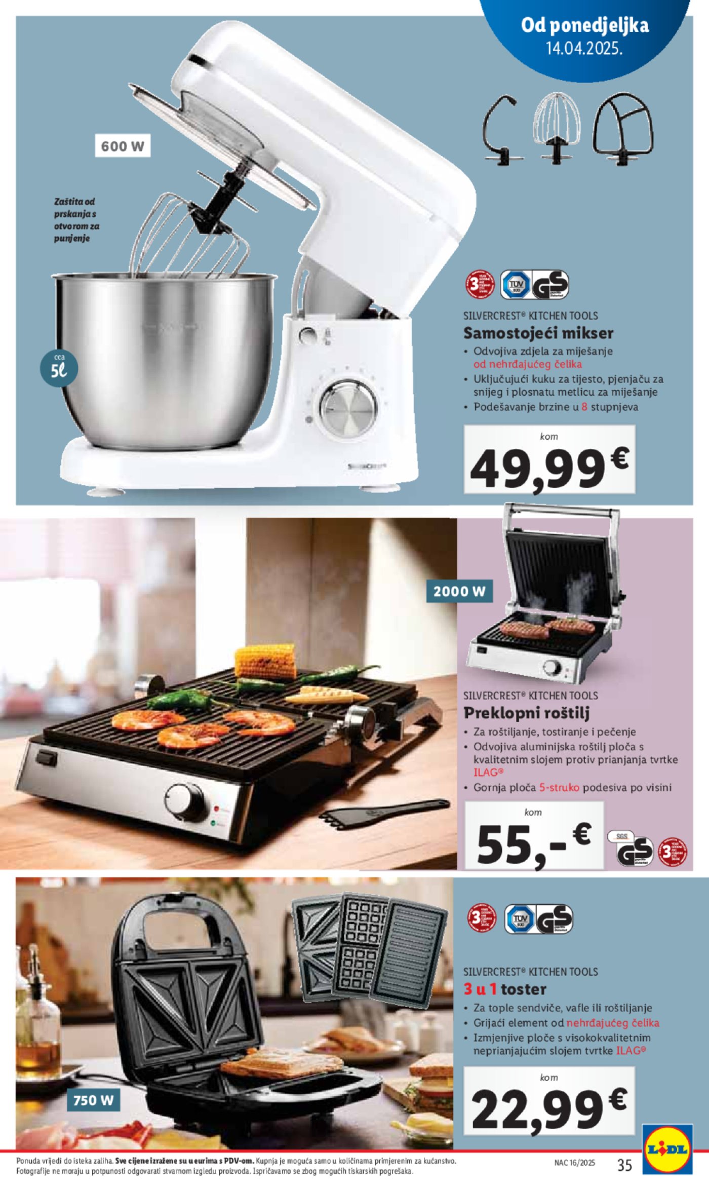 Lidl katalog Super ponuda od ponedjeljka 14.04. - 20.04.2025.