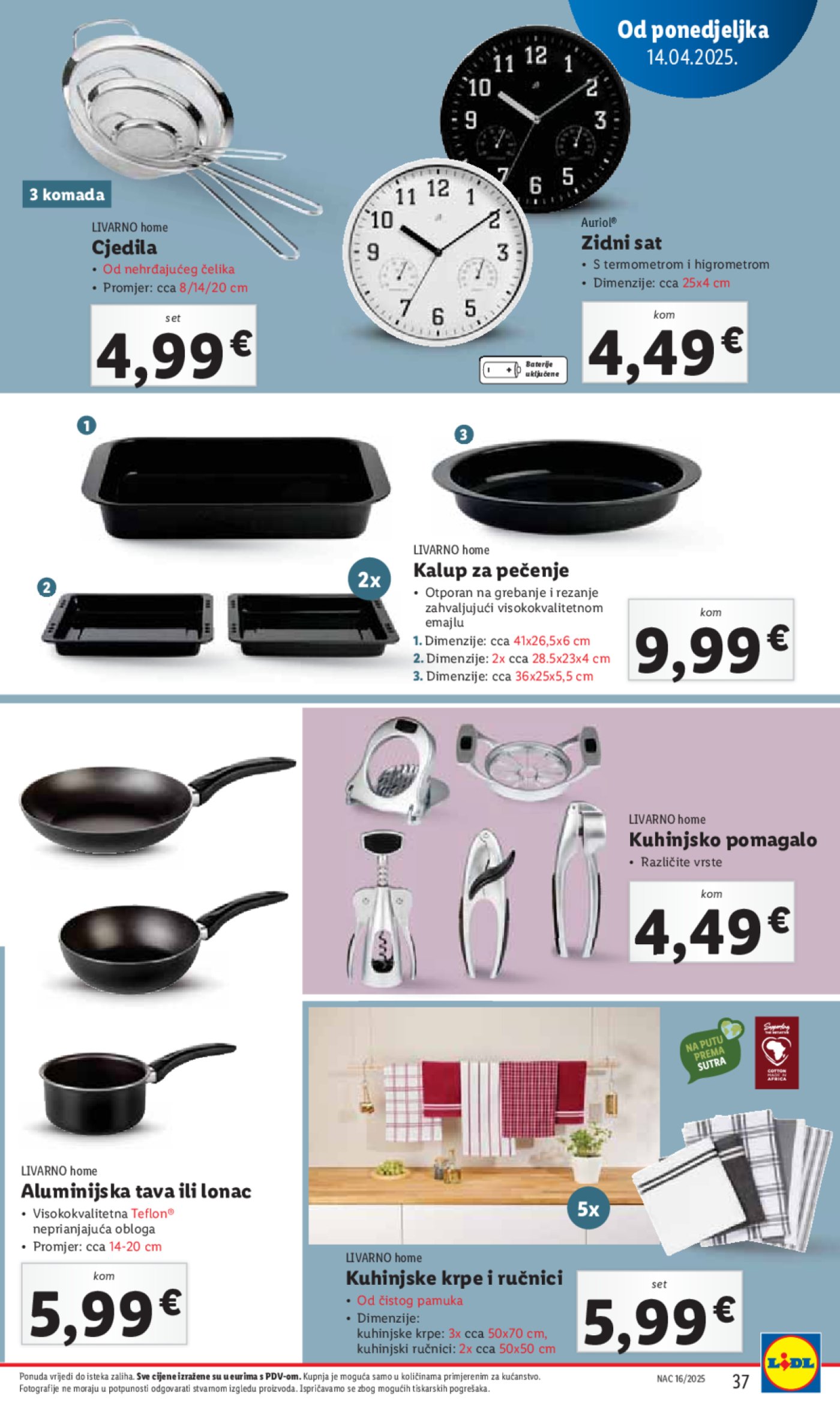 Lidl katalog Super ponuda od ponedjeljka 14.04. - 20.04.2025.
