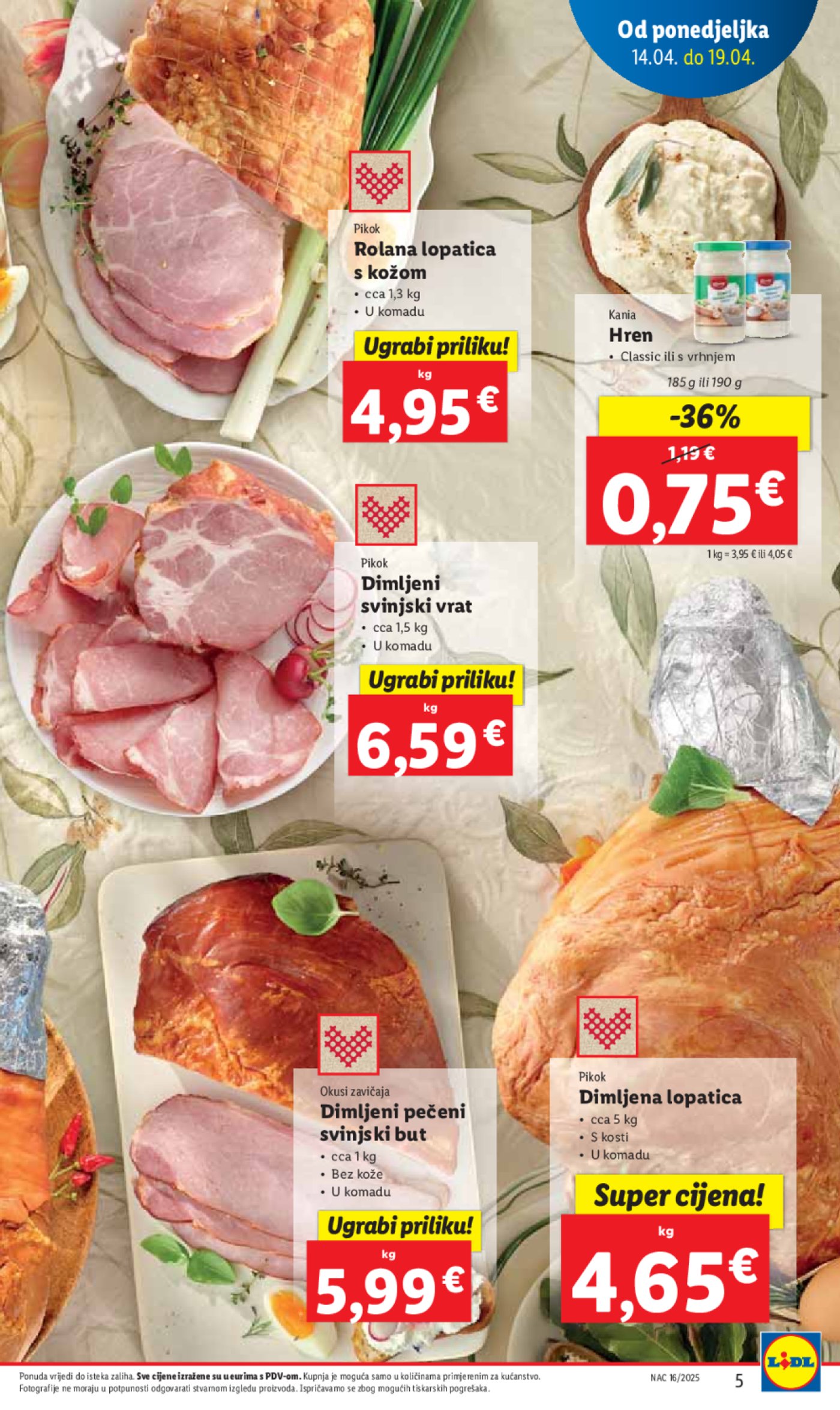 Lidl katalog Super ponuda od ponedjeljka 14.04. - 20.04.2025.