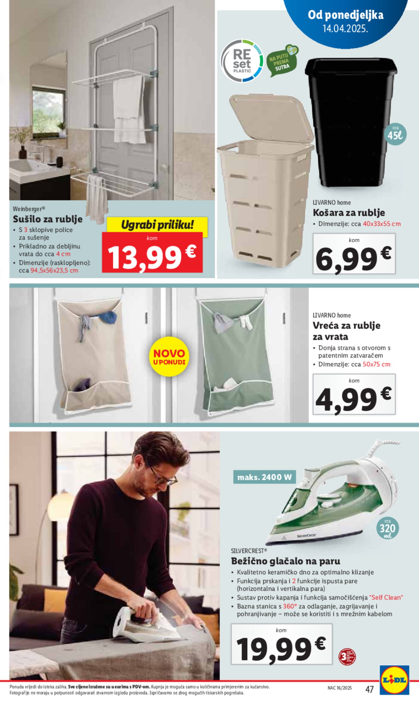 Lidl katalog Super ponuda od ponedjeljka 14.04. - 20.04.2025.