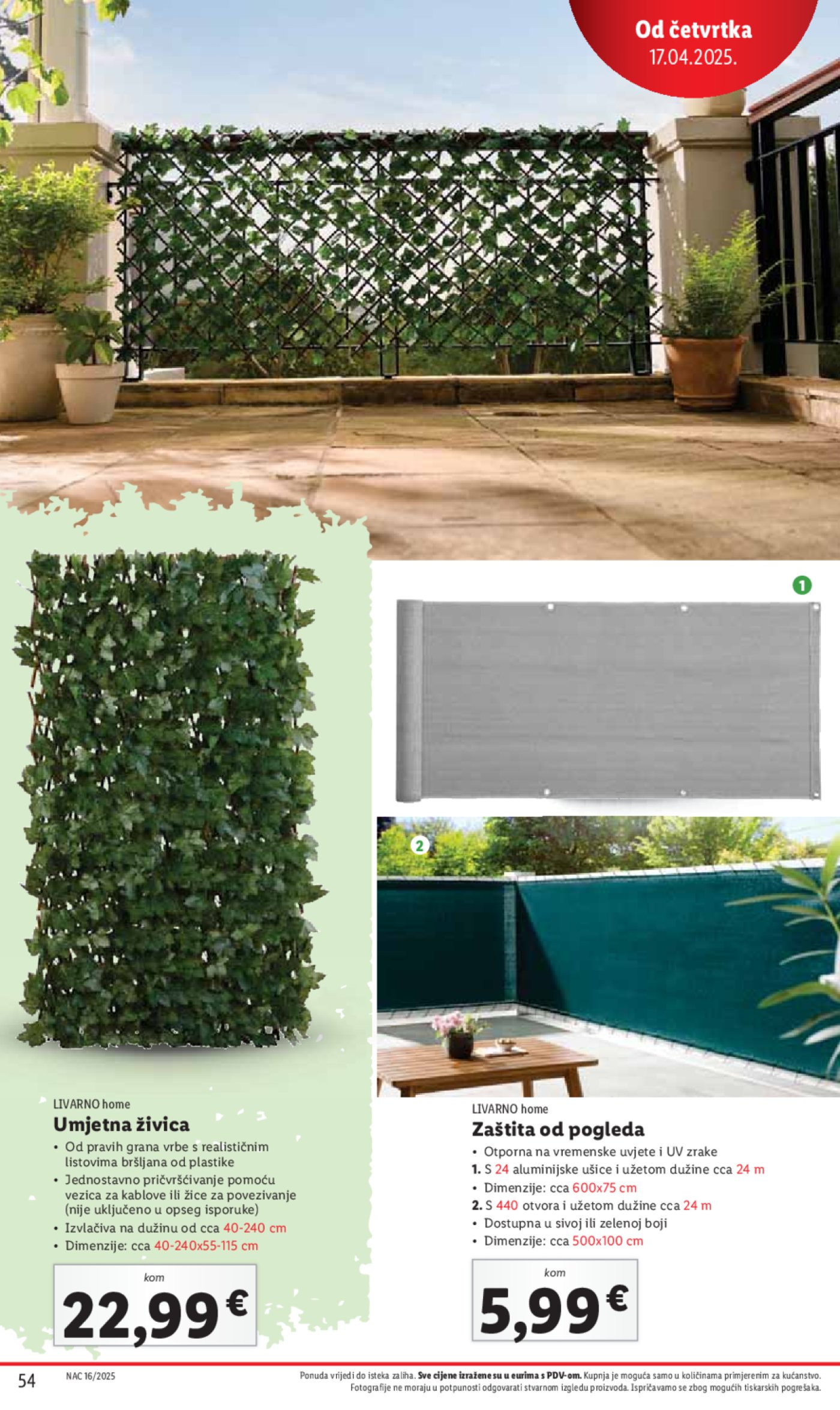 Lidl katalog Super ponuda od ponedjeljka 14.04. - 20.04.2025.