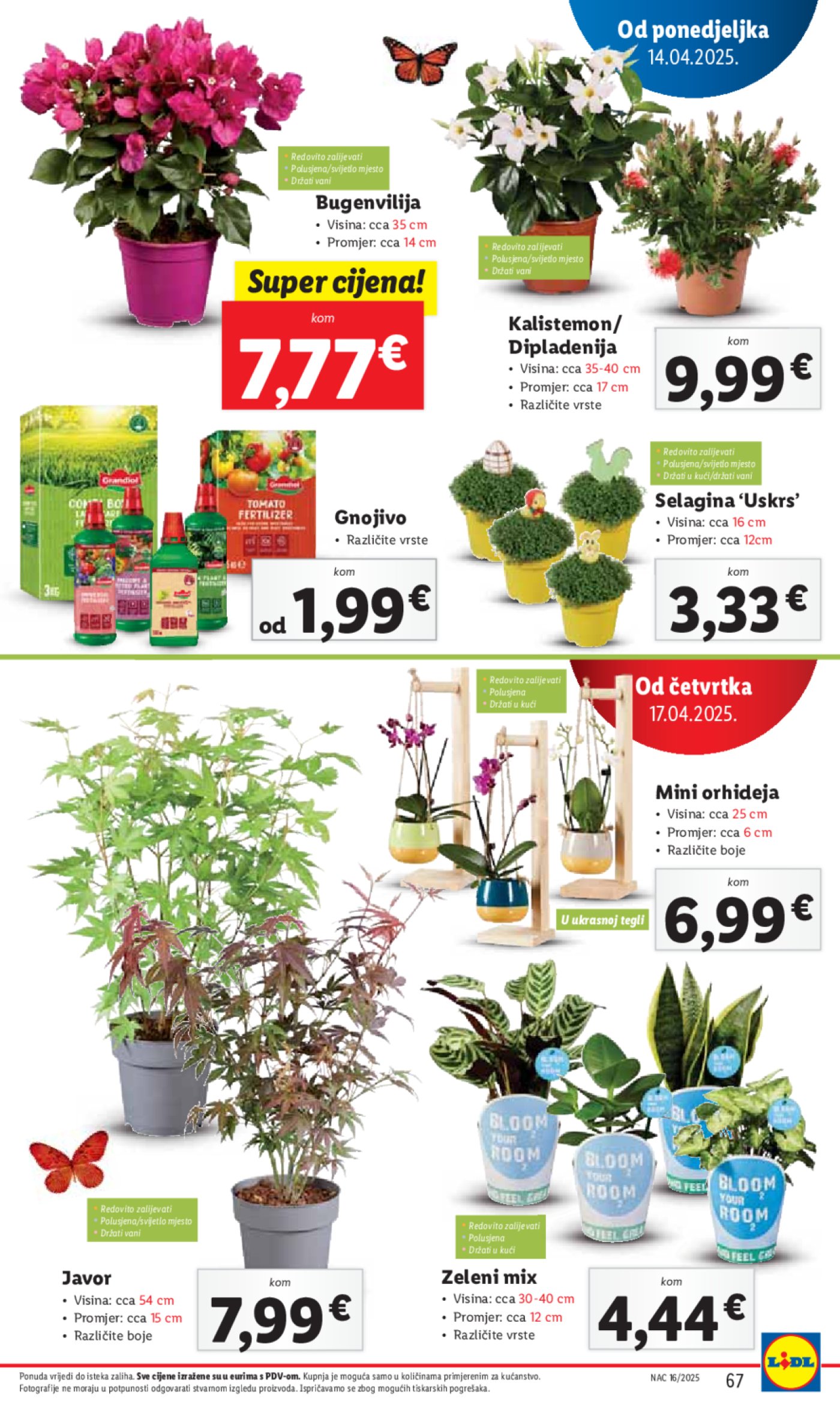 Lidl katalog Super ponuda od ponedjeljka 14.04. - 20.04.2025.