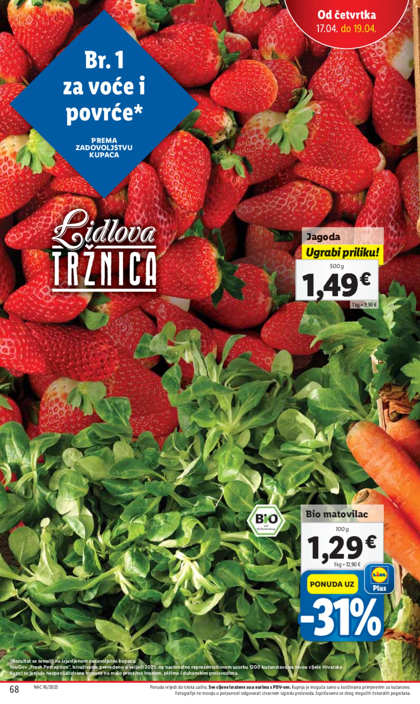 Lidl katalog Super ponuda od ponedjeljka 14.04. - 20.04.2025.
