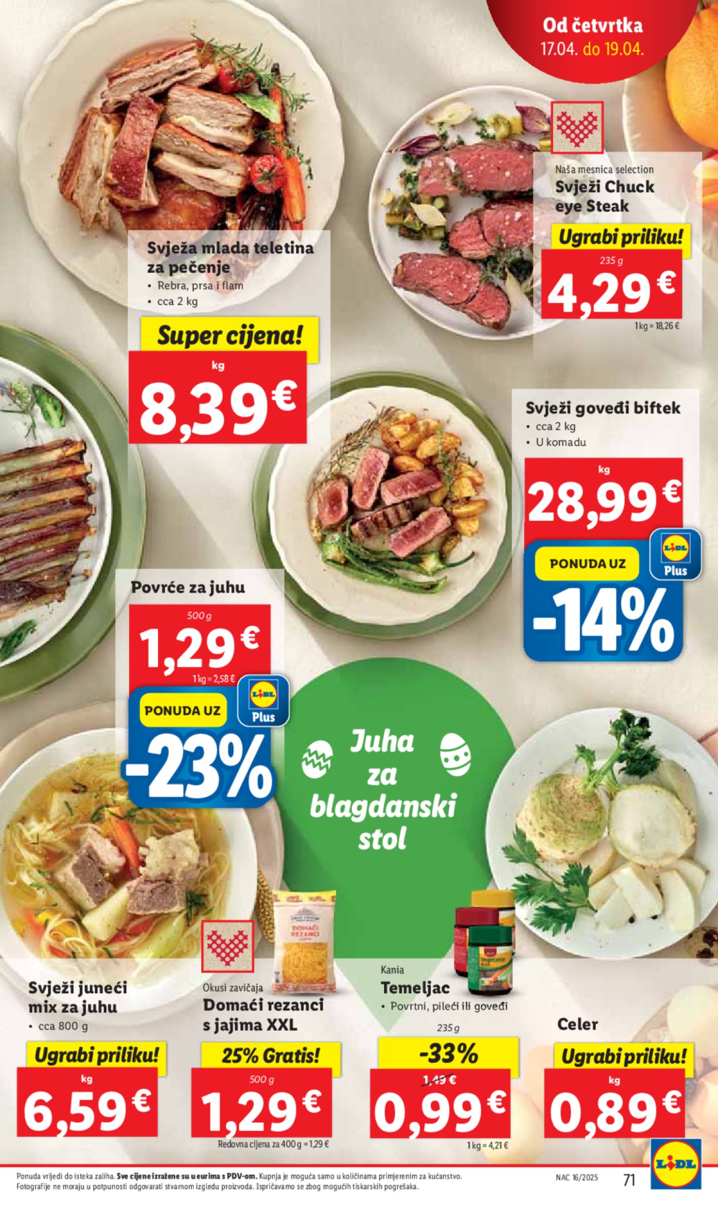 Lidl katalog Super ponuda od ponedjeljka 14.04. - 20.04.2025.
