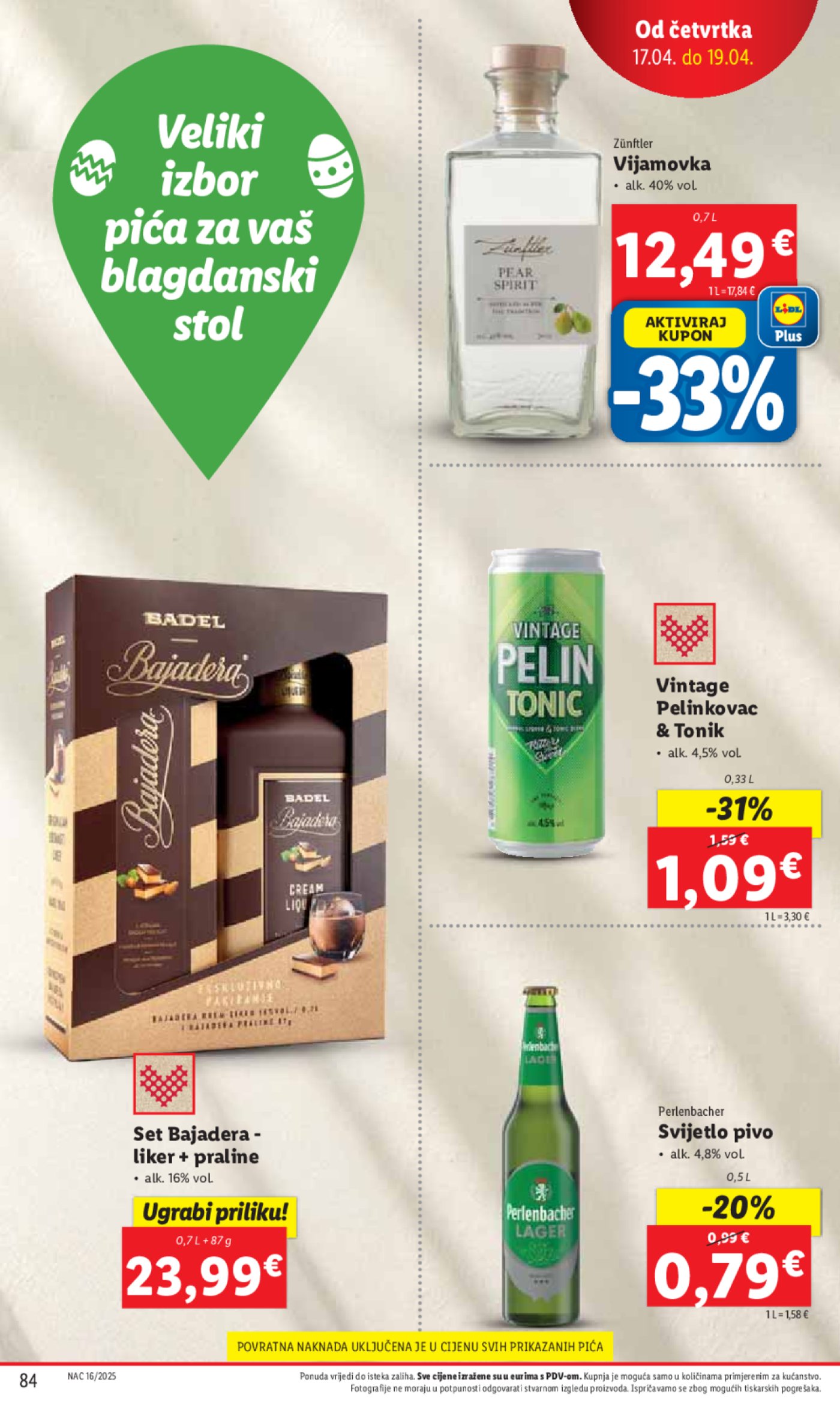Lidl katalog Super ponuda od ponedjeljka 14.04. - 20.04.2025.