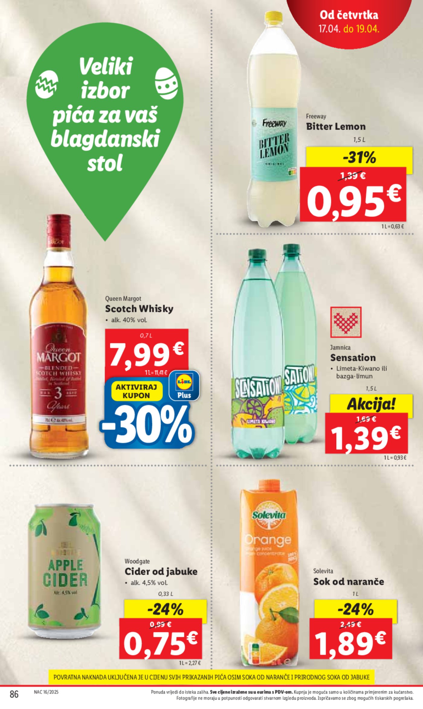 Lidl katalog Super ponuda od ponedjeljka 14.04. - 20.04.2025.