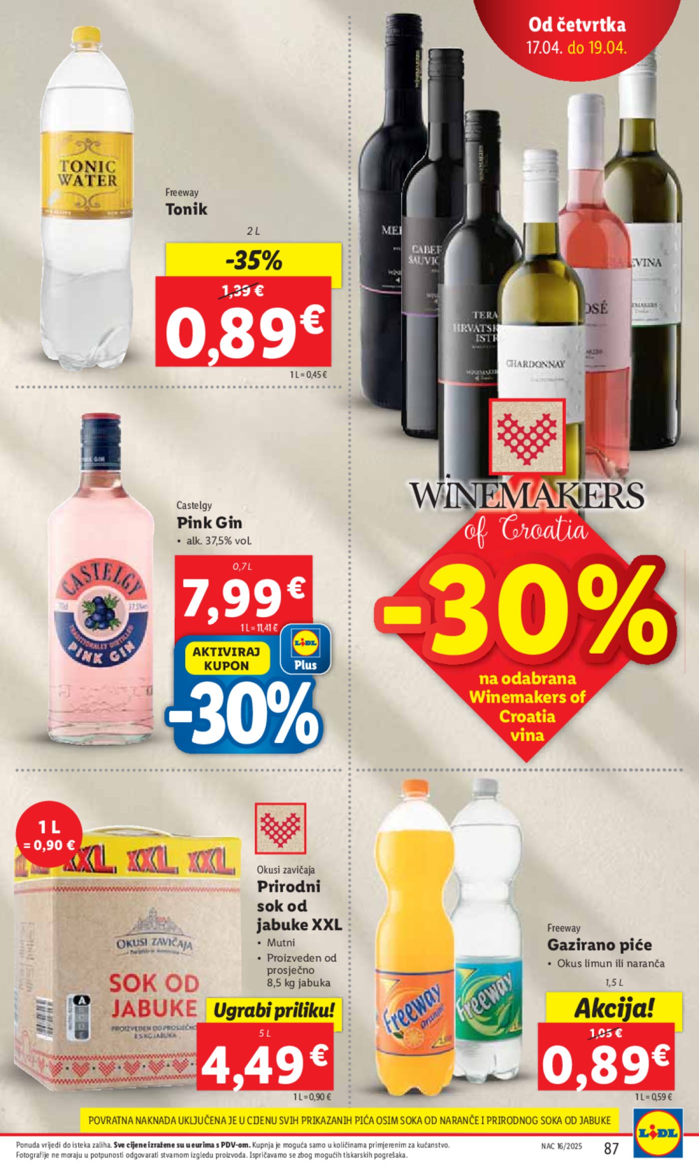 Lidl katalog Super ponuda od ponedjeljka 14.04. - 20.04.2025.