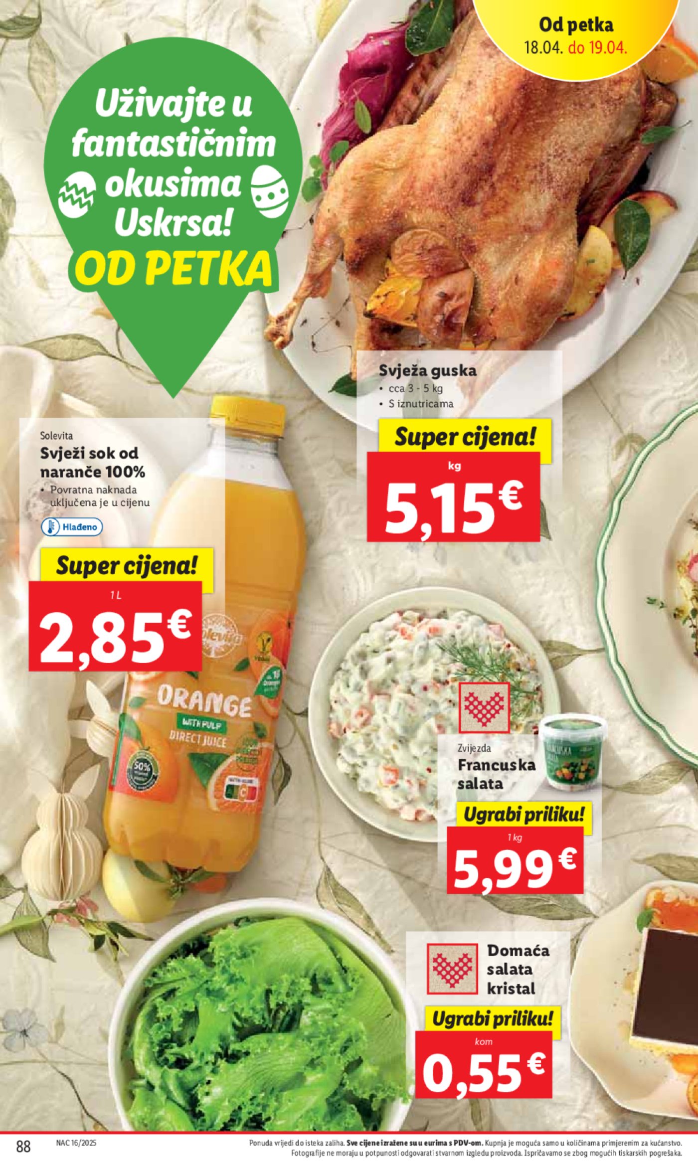 Lidl katalog Super ponuda od ponedjeljka 14.04. - 20.04.2025.