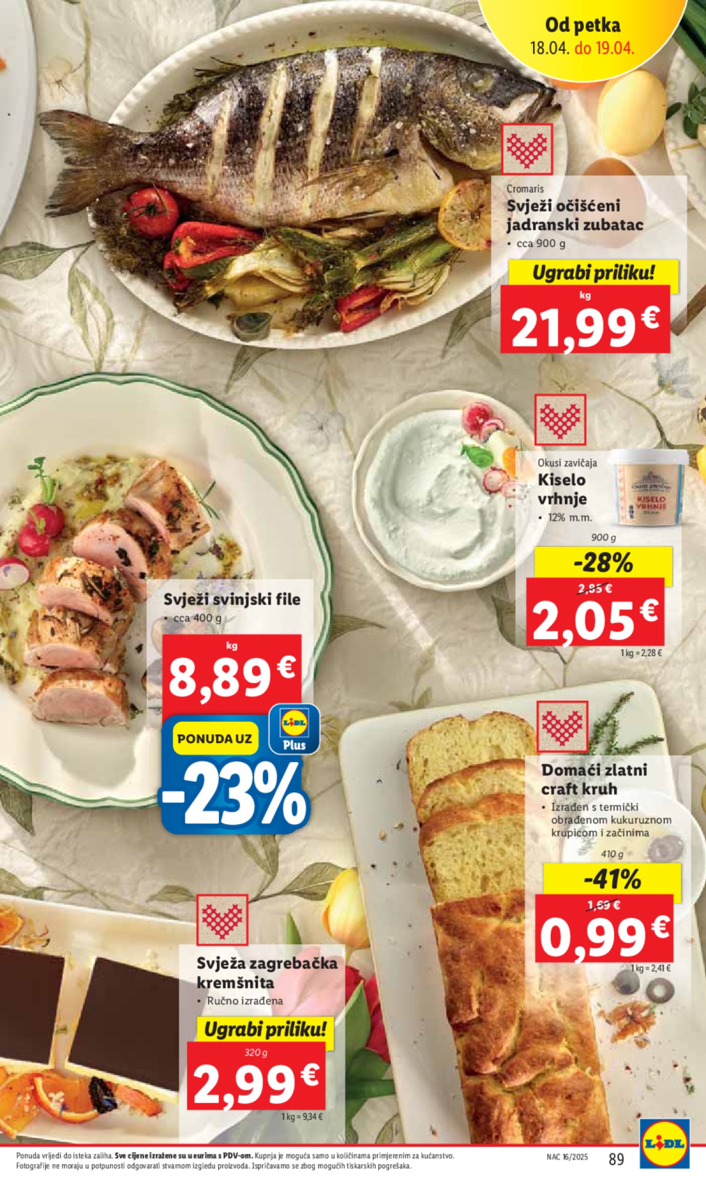 Lidl katalog Super ponuda od ponedjeljka 14.04. - 20.04.2025.