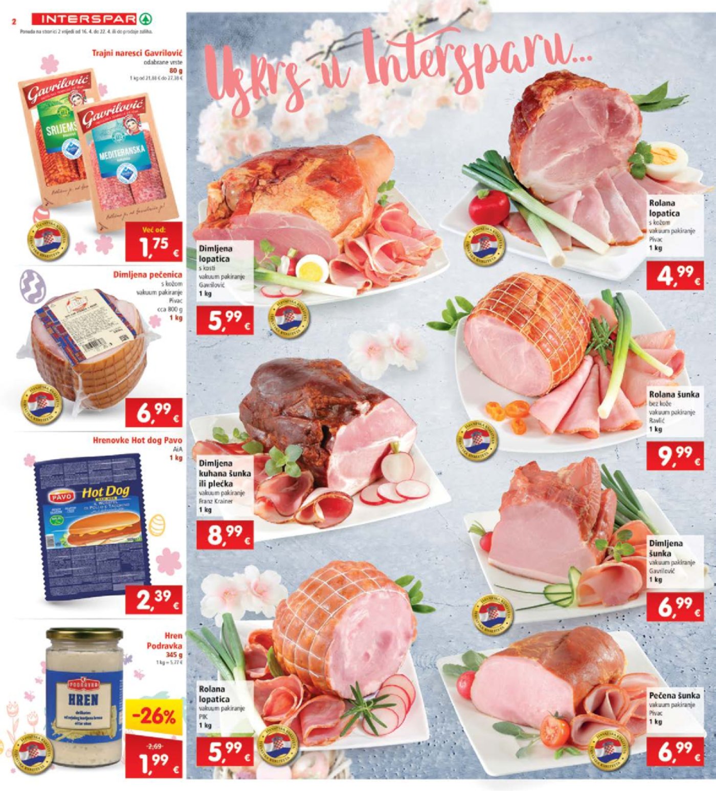 INTERSPAR katalog Akcija 16.04.-22.04.2025.