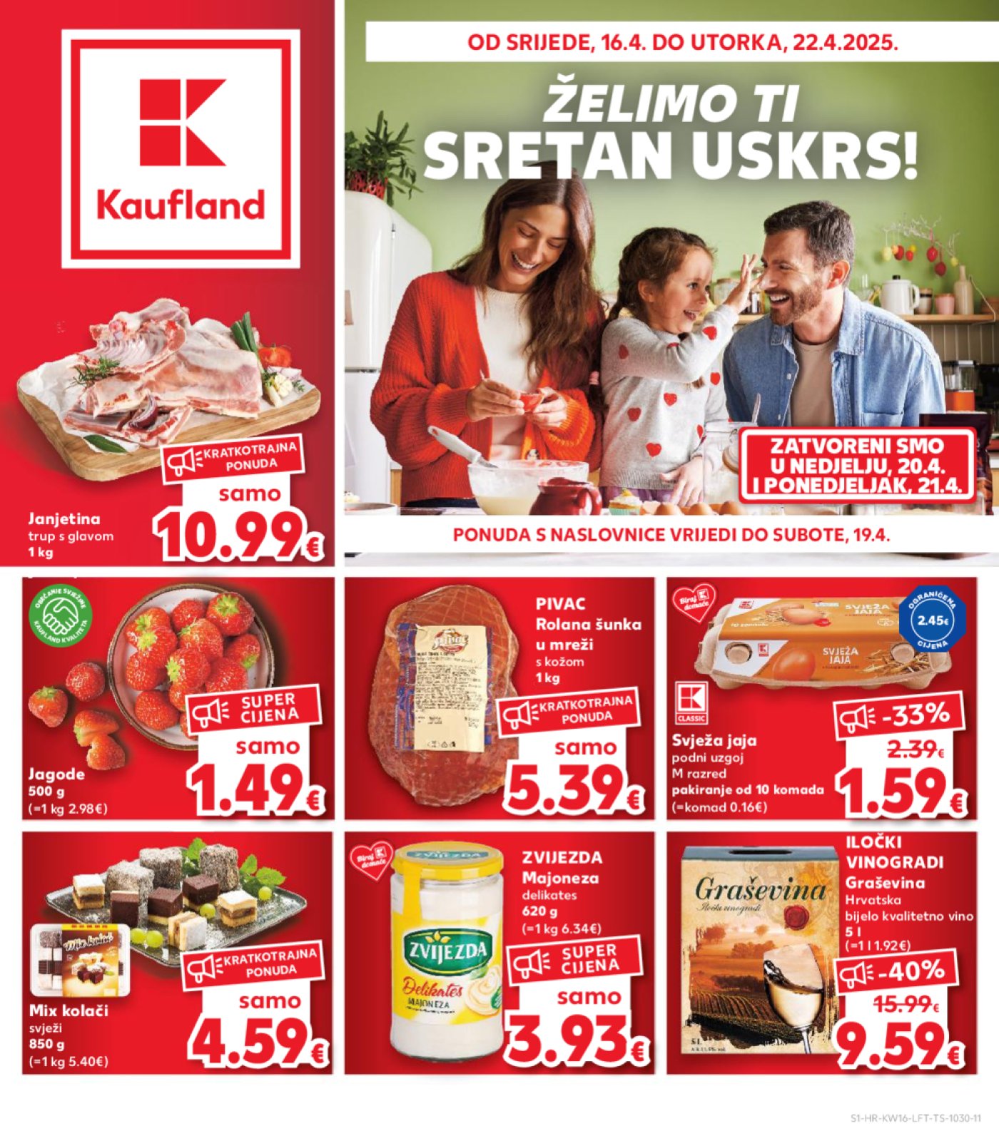 Kaufland katalog Akcija 16.04.-22.04.2025. Odabrane Poslovnice