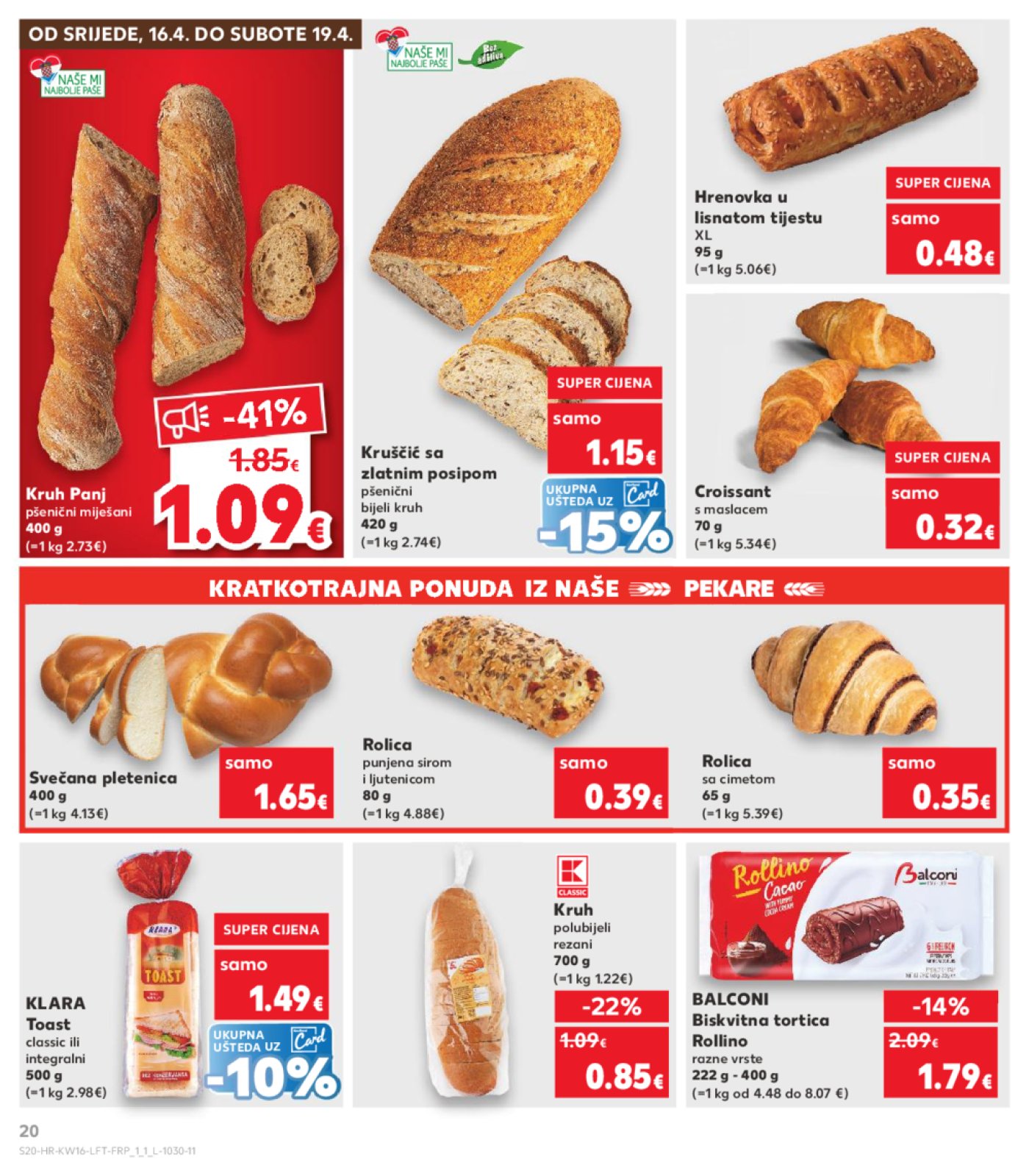 Kaufland katalog Akcija 16.04.-22.04.2025. Odabrane Poslovnice