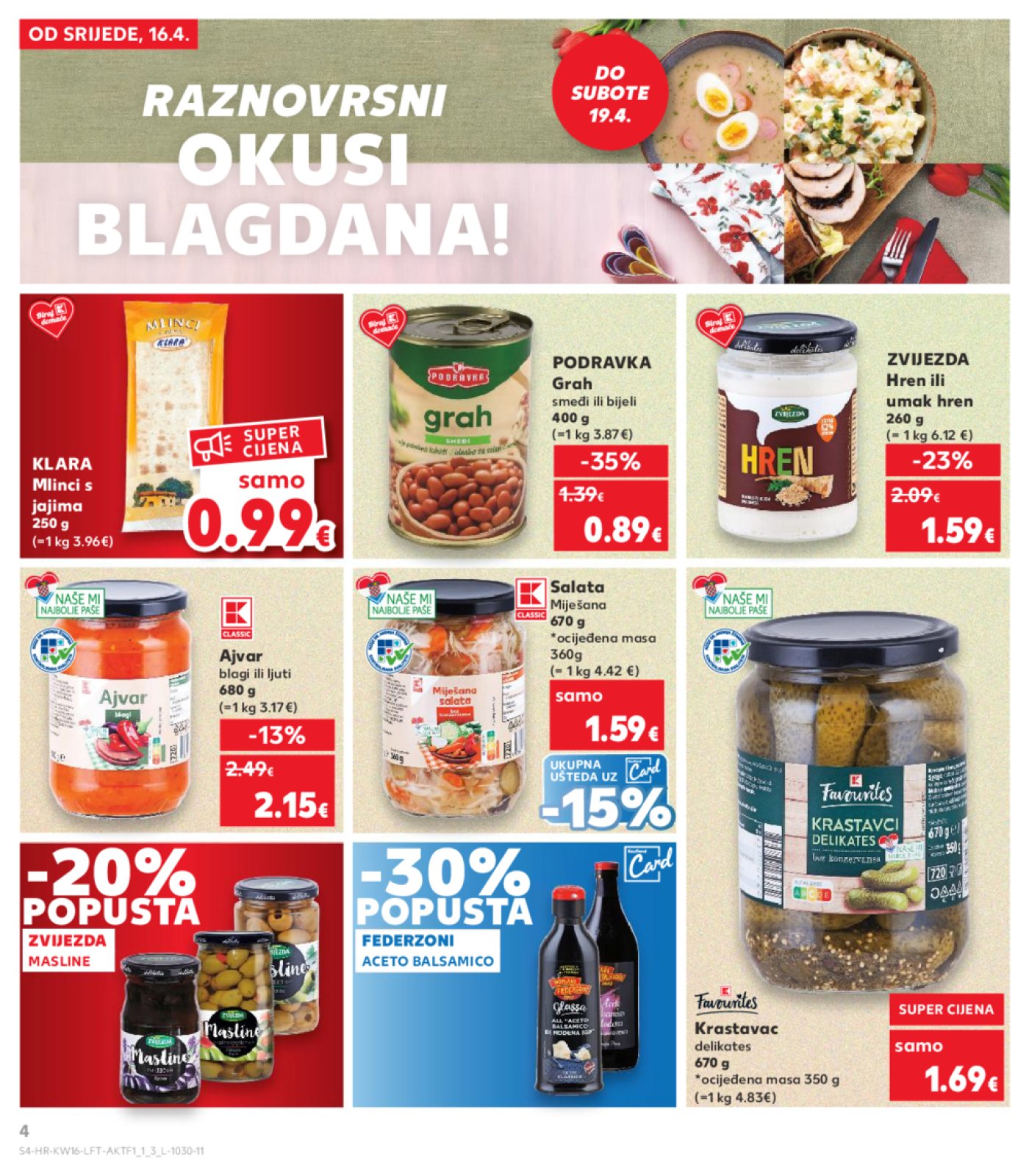 Kaufland katalog Akcija 16.04.-22.04.2025. Odabrane Poslovnice