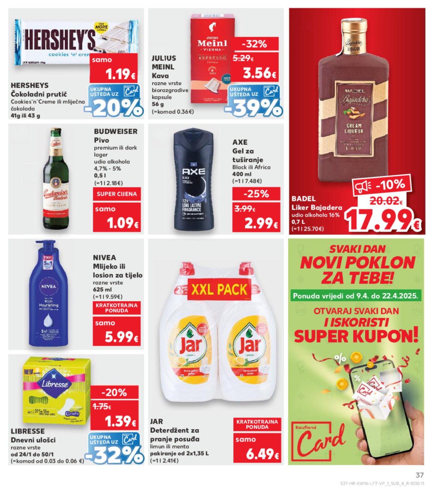 Kaufland katalog Akcija 16.04.-22.04.2025. Odabrane Poslovnice