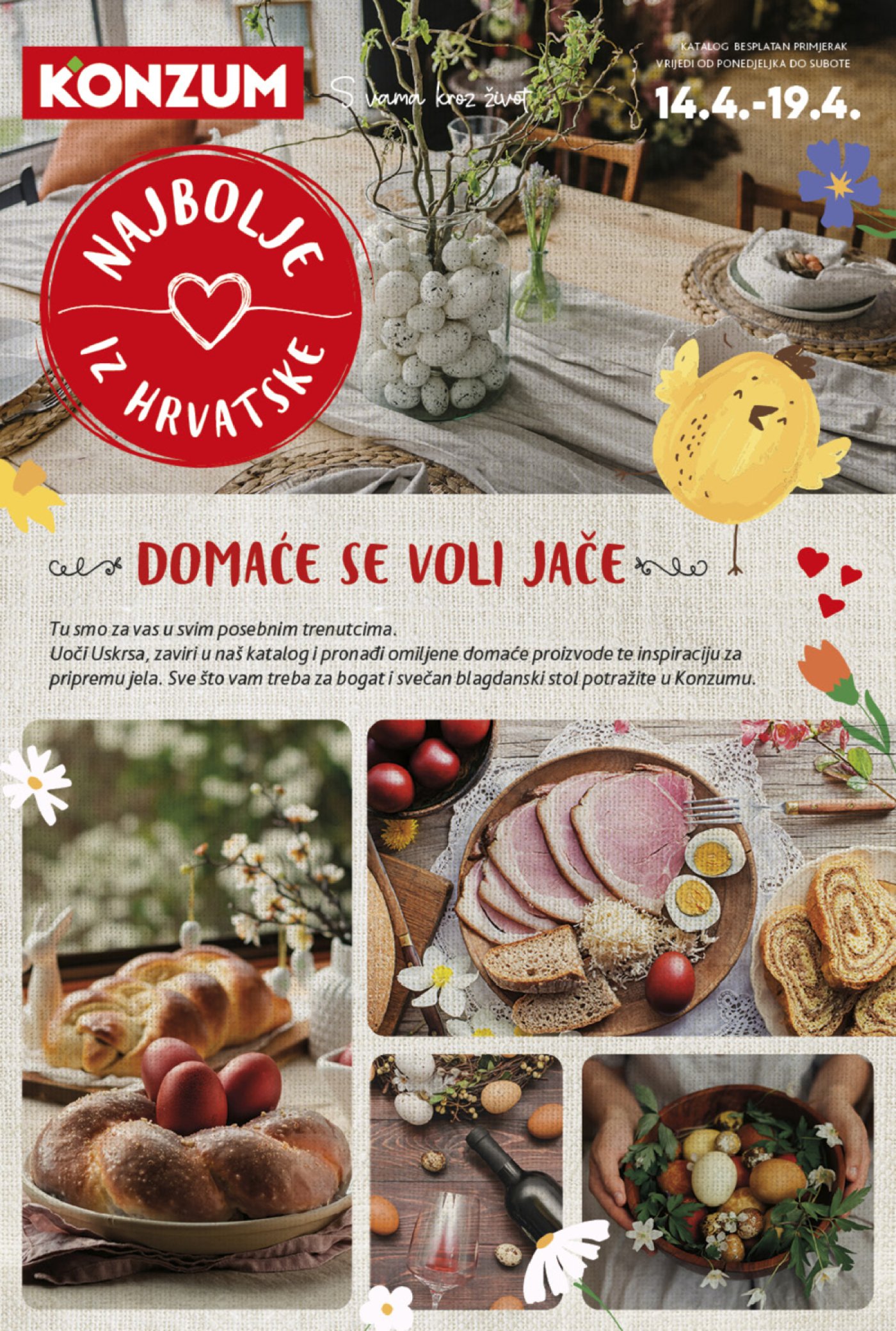 Konzum katalog Najbolje iz Hrvatske 14.4.-19.4.2025.