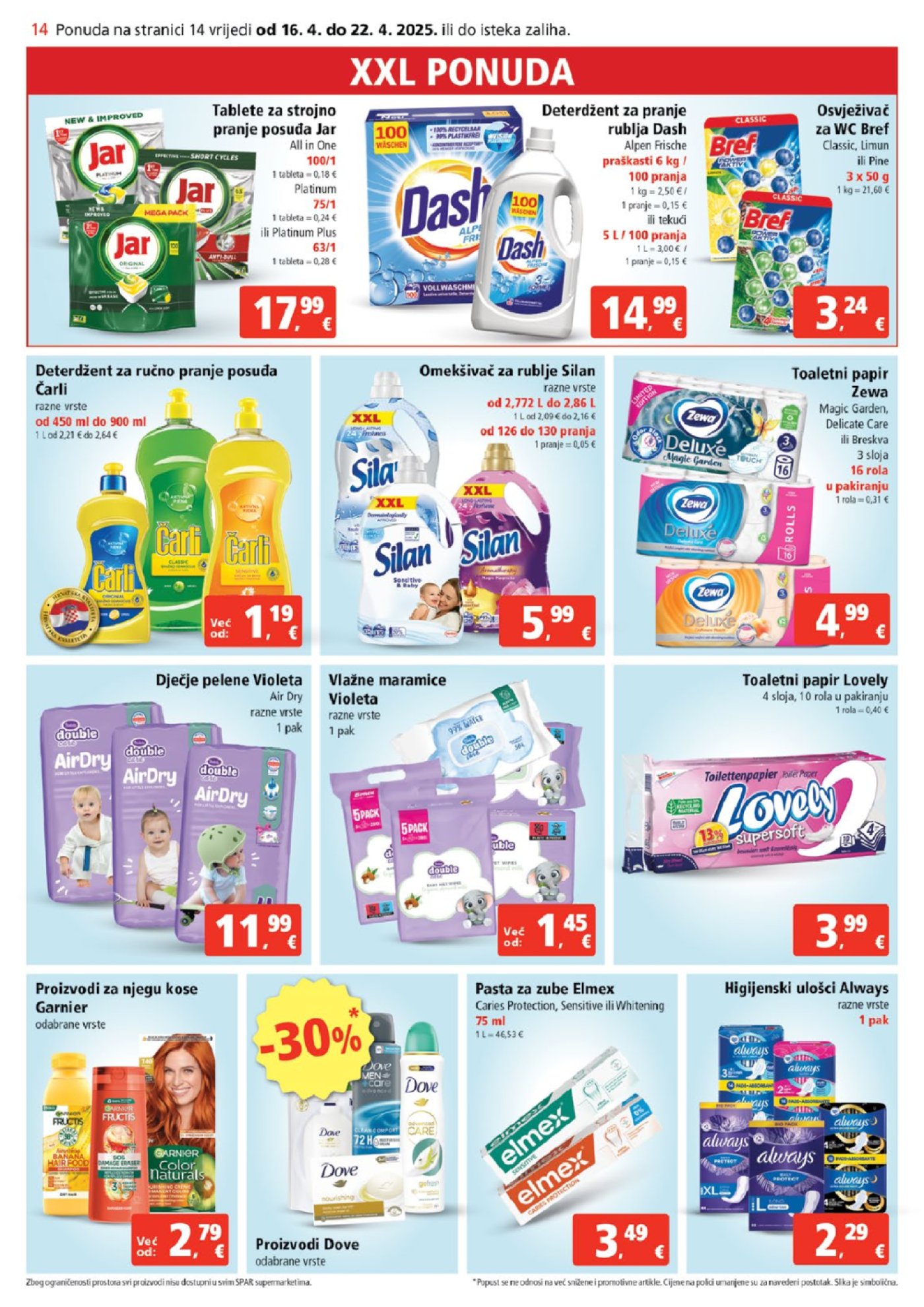SPAR katalog Akcija 16.04.-22.04.2025.