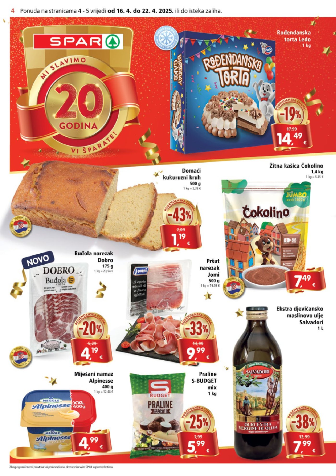SPAR katalog Akcija 16.04.-22.04.2025.