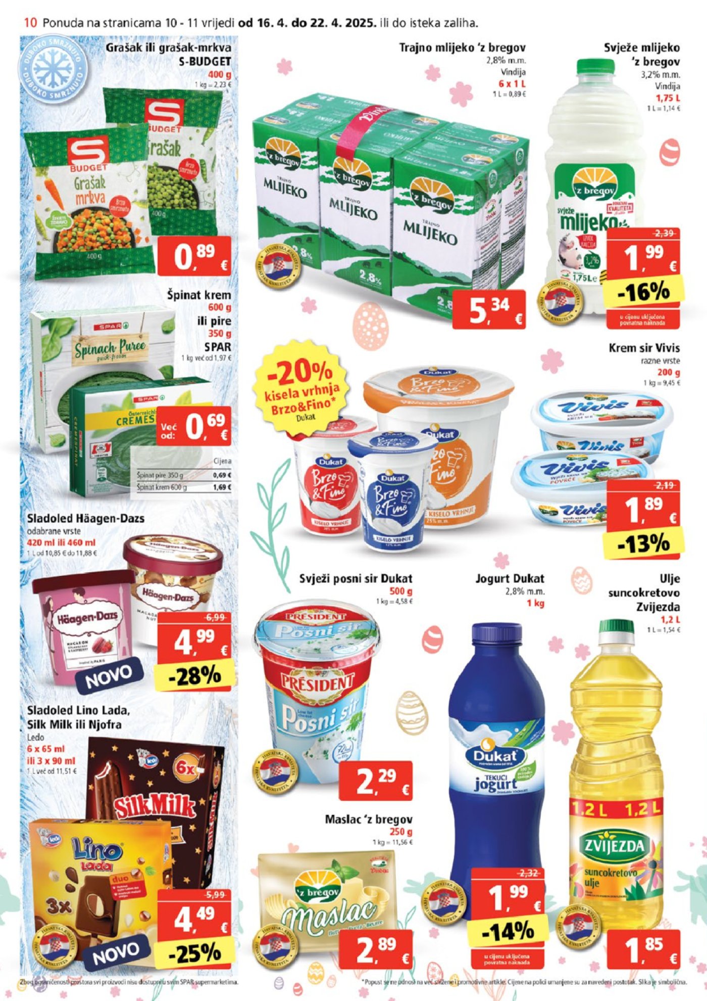 SPAR katalog Akcija 16.04.-22.04.2025.
