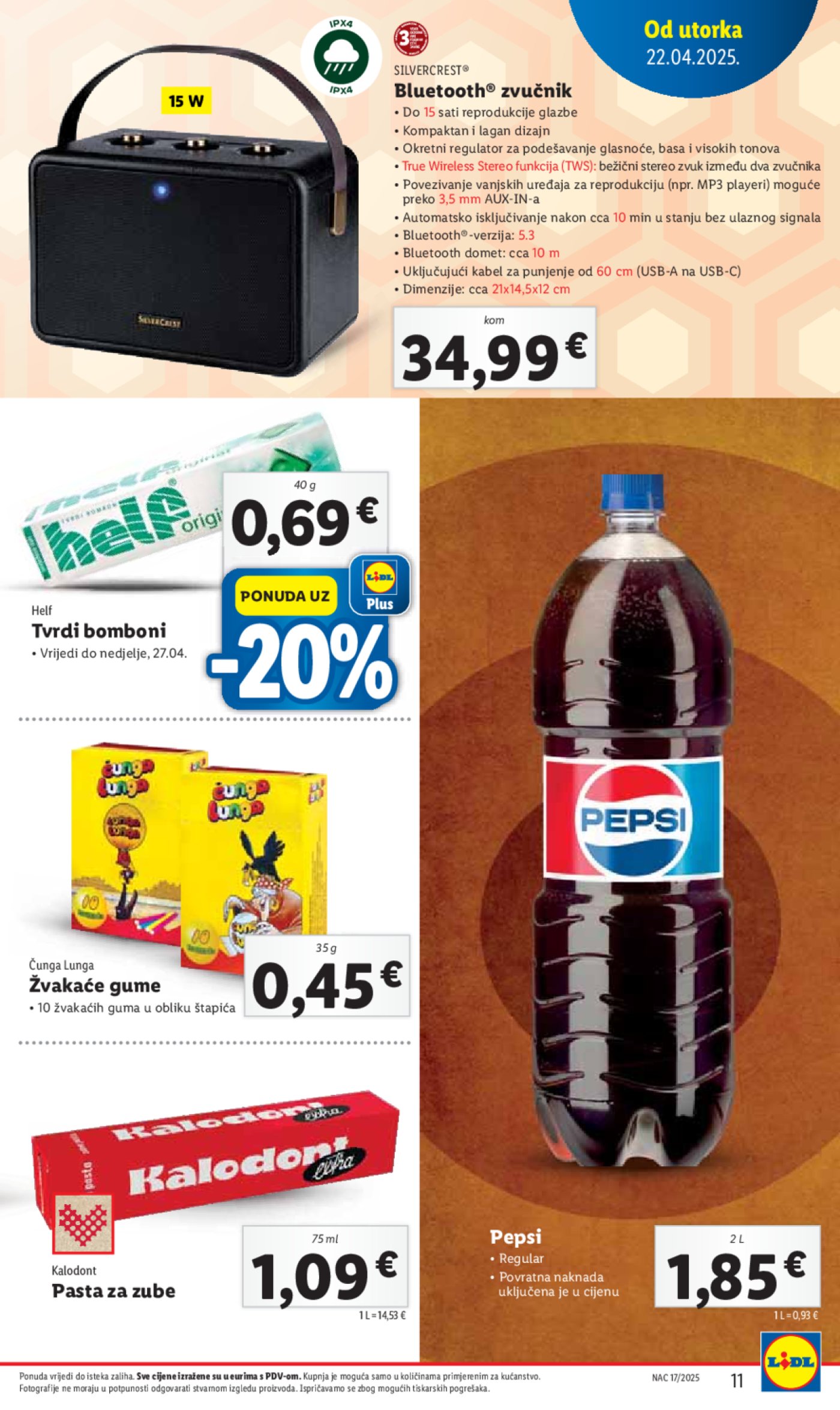 Lidl katalog Super ponuda od utorka 22.04. - 27.04.2025.