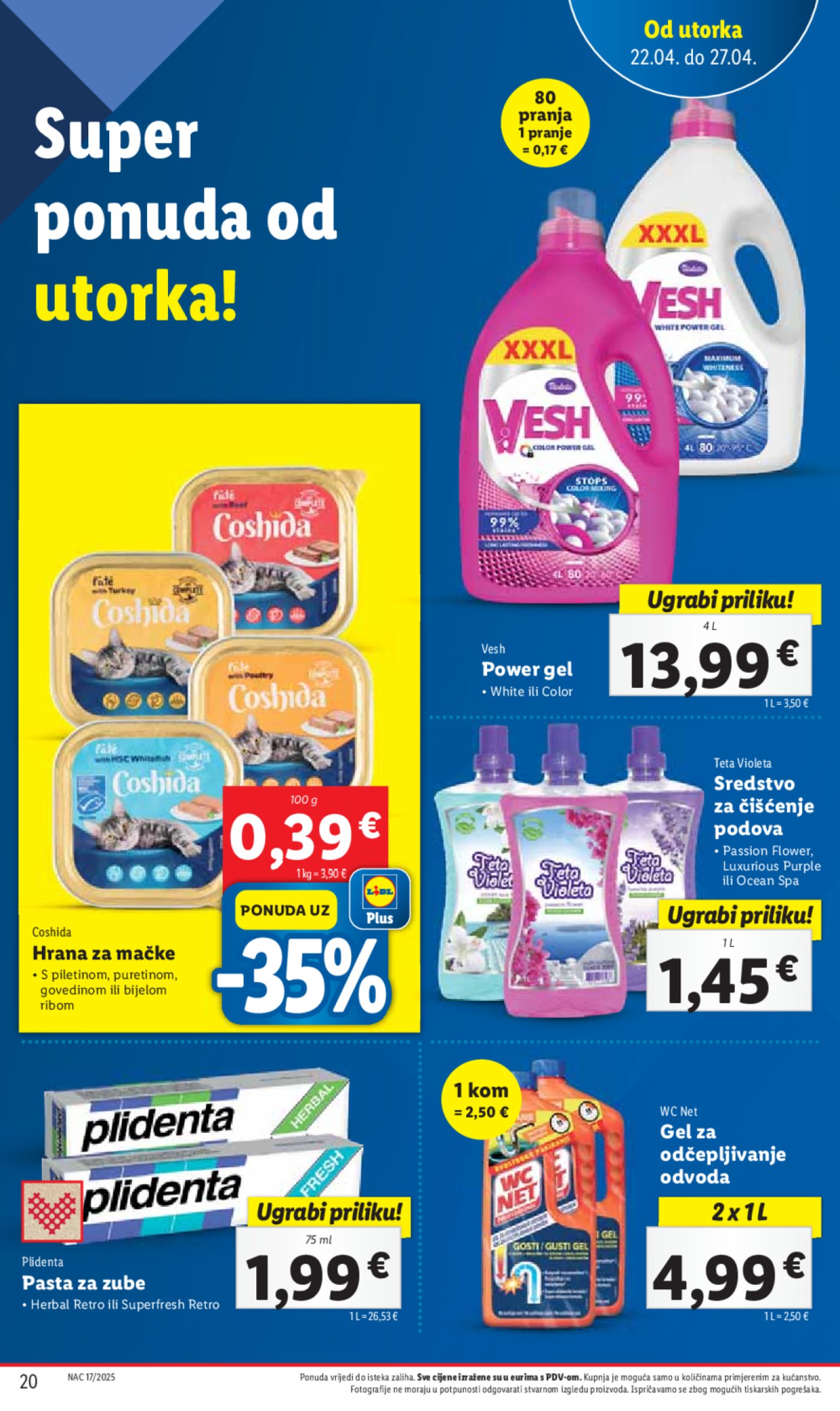 Lidl katalog Super ponuda od utorka 22.04. - 27.04.2025.