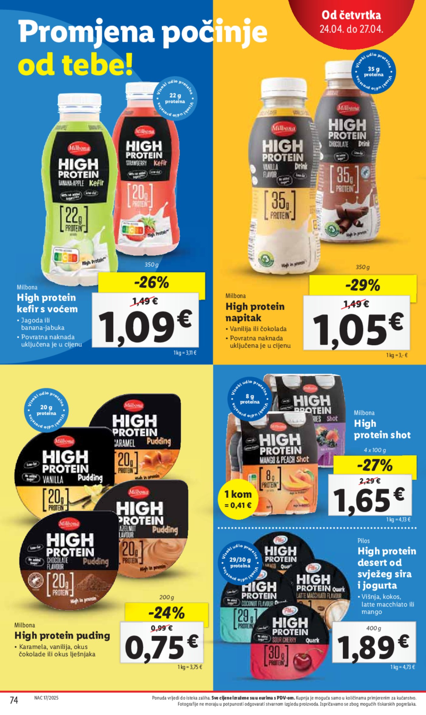 Lidl katalog Super ponuda od utorka 22.04. - 27.04.2025.