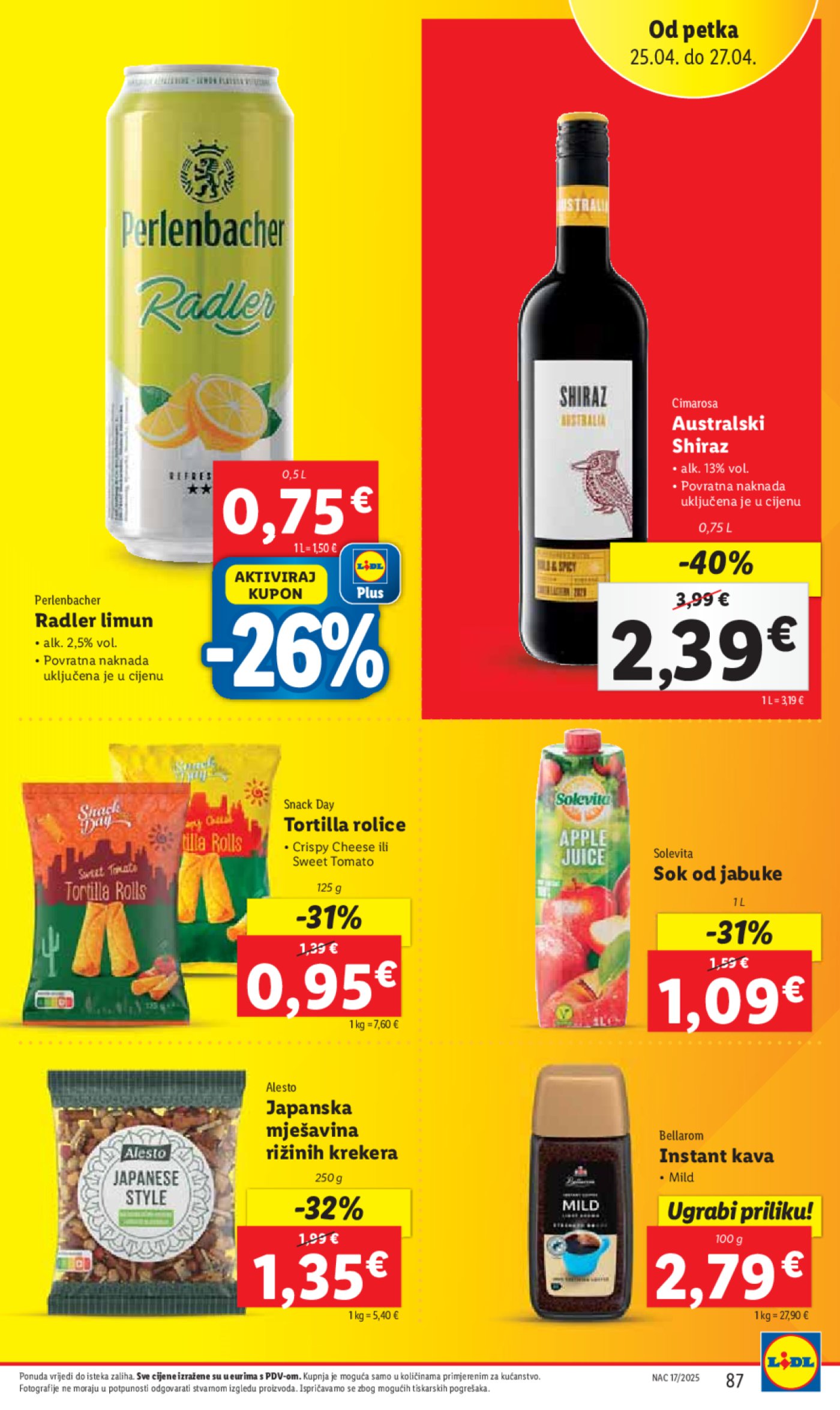 Lidl katalog Super ponuda od utorka 22.04. - 27.04.2025.