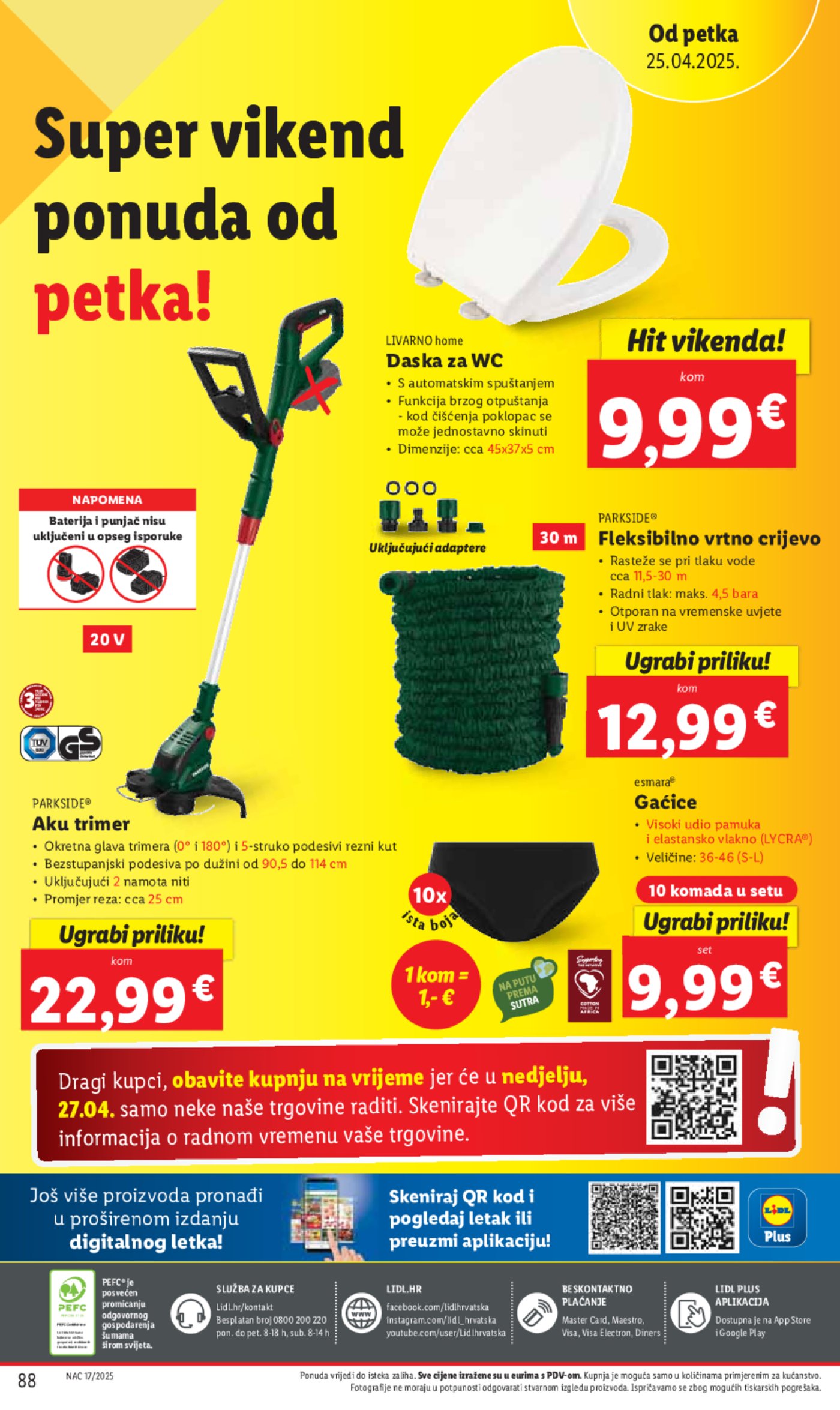 Lidl katalog Super ponuda od utorka 22.04. - 27.04.2025.