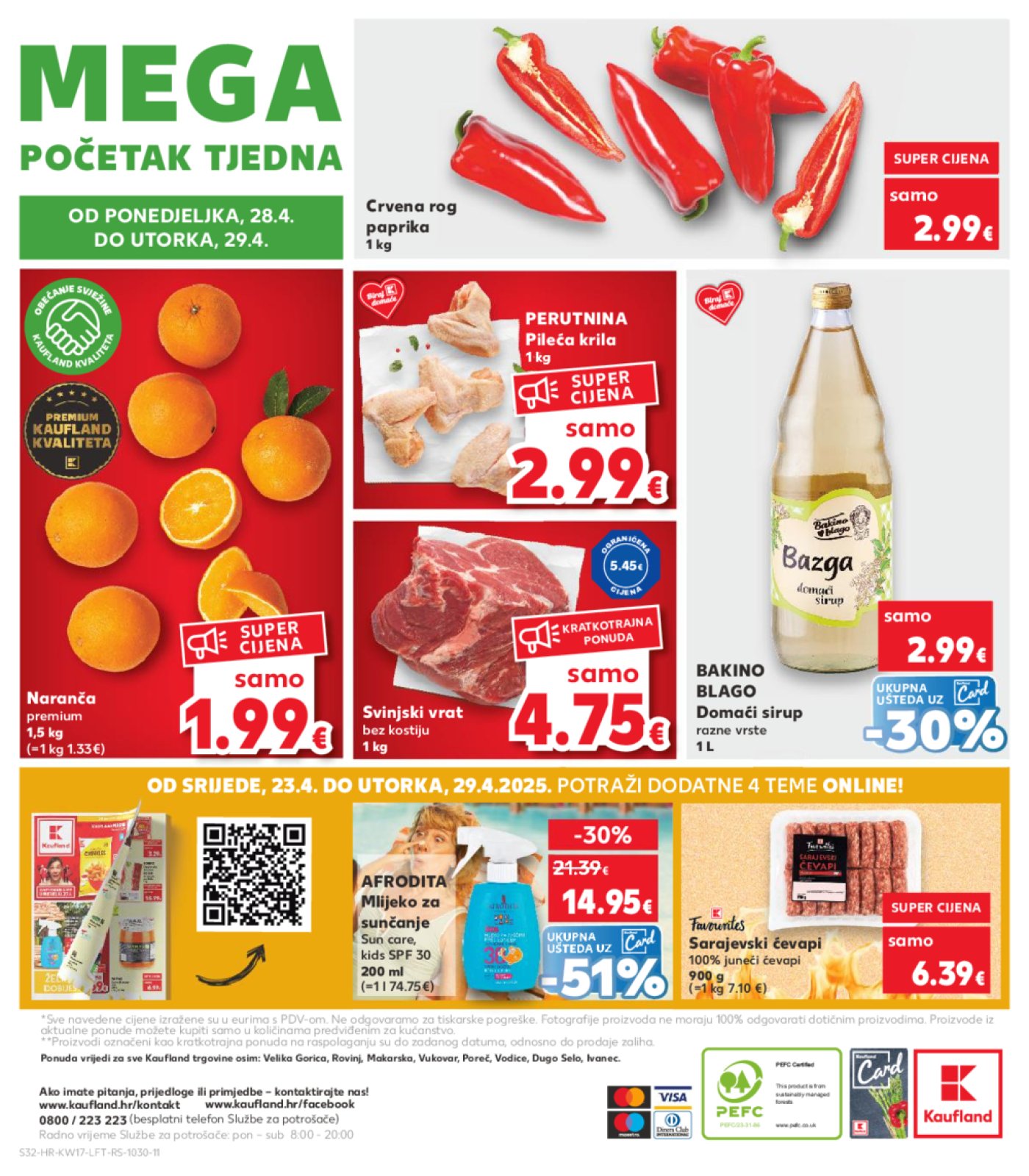 Kaufland katalog Akcija 23.04.-29.04.2025. Odabrane poslovnice