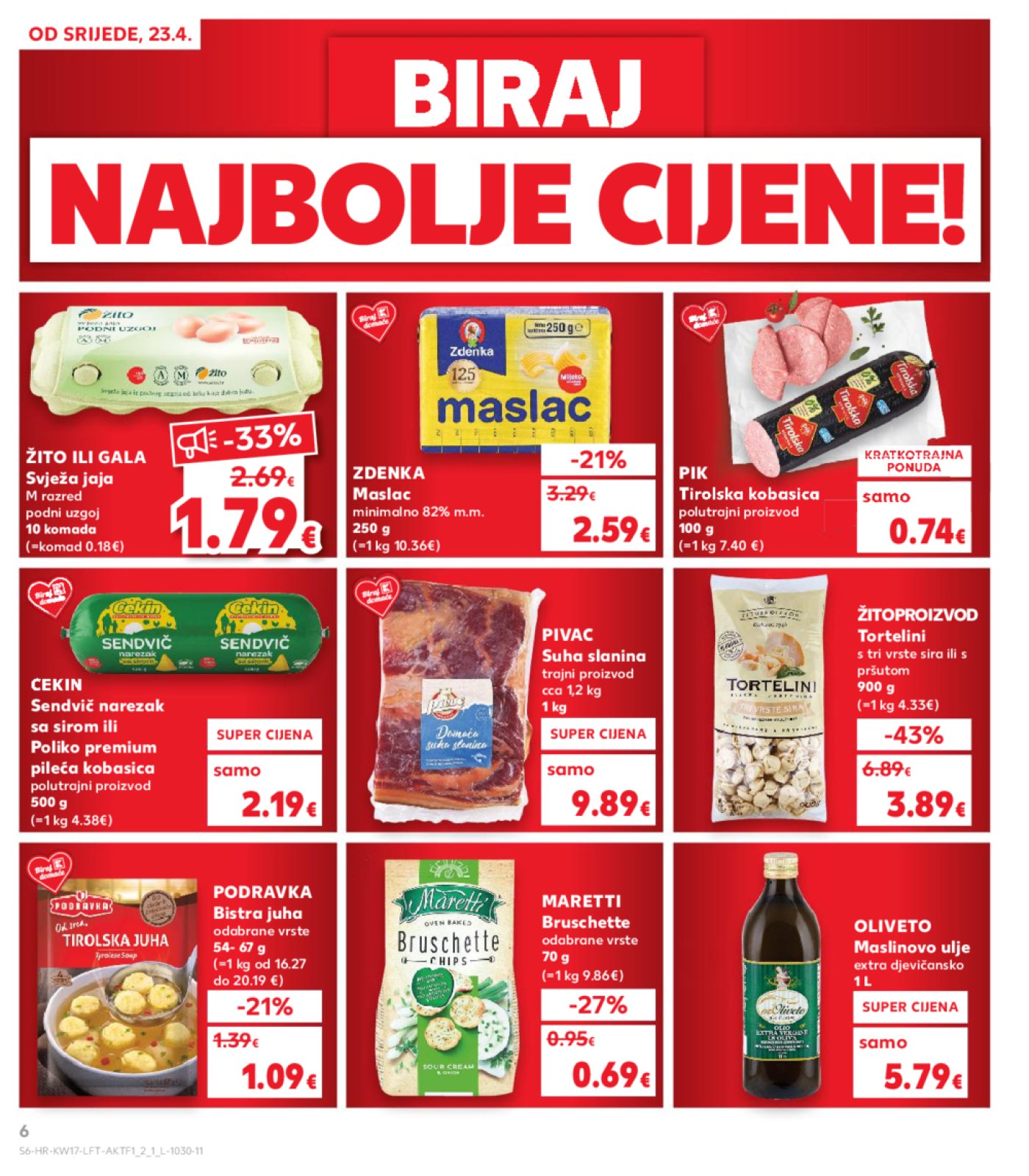 Kaufland katalog Akcija 23.04.-29.04.2025. Odabrane poslovnice