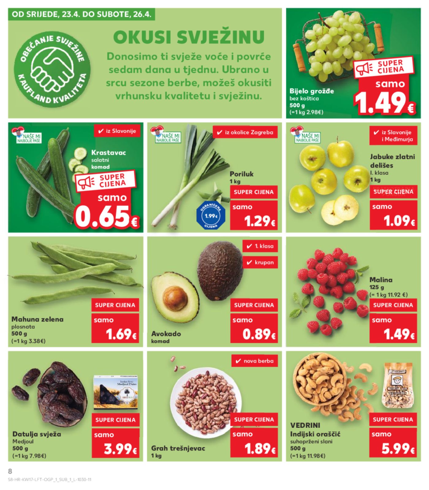 Kaufland katalog Akcija 23.04.-29.04.2025. Odabrane poslovnice
