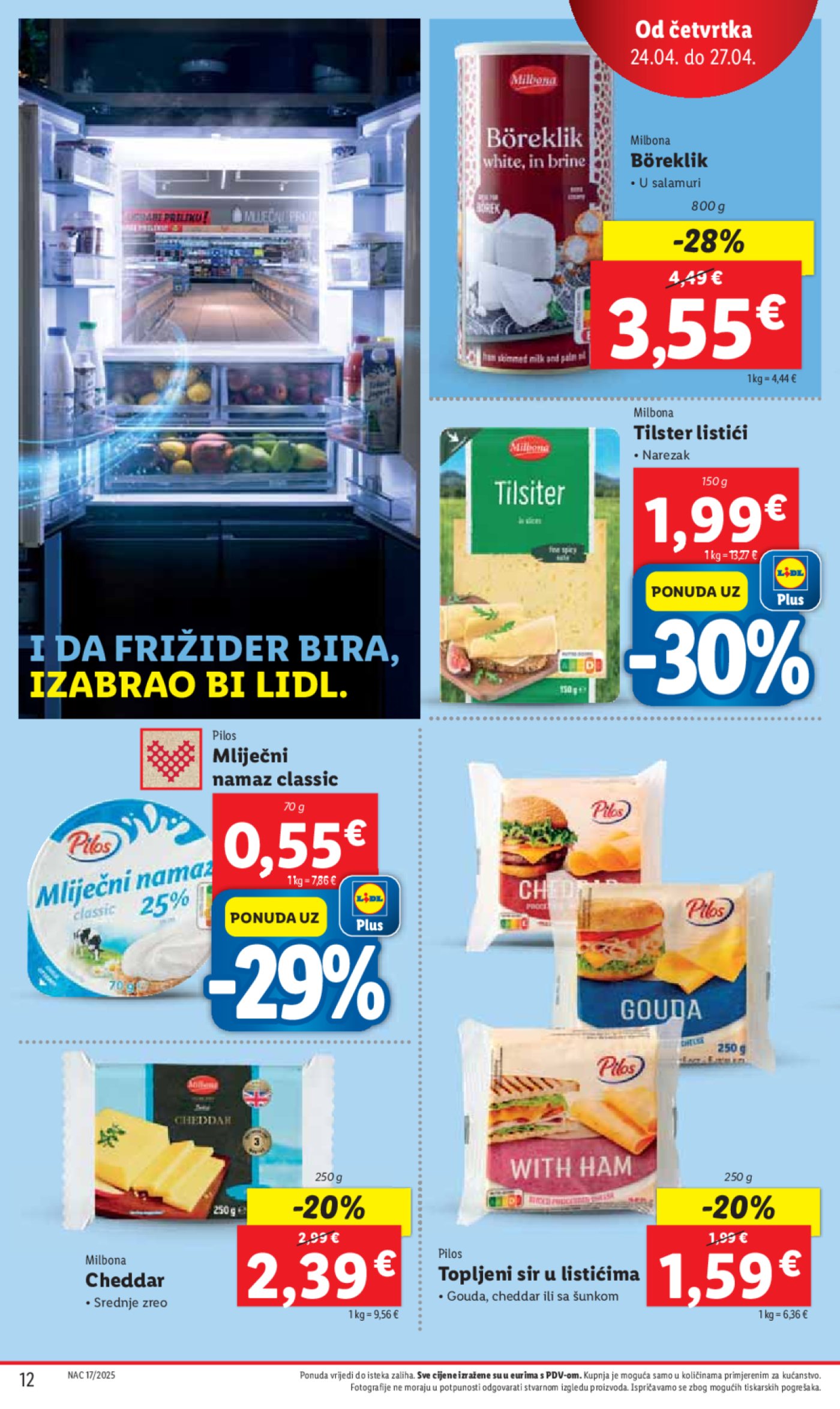 Lidl katalog ponuda od četvrtka 24.04.-27.04.2025.