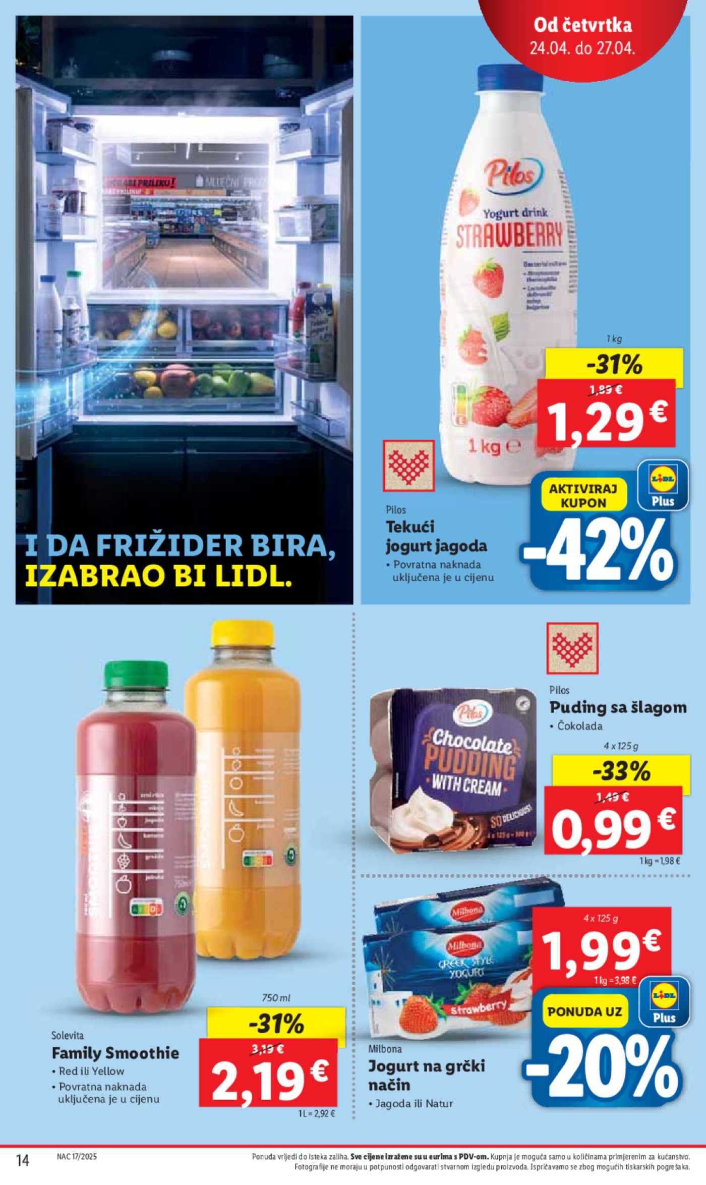 Lidl katalog ponuda od četvrtka 24.04.-27.04.2025.