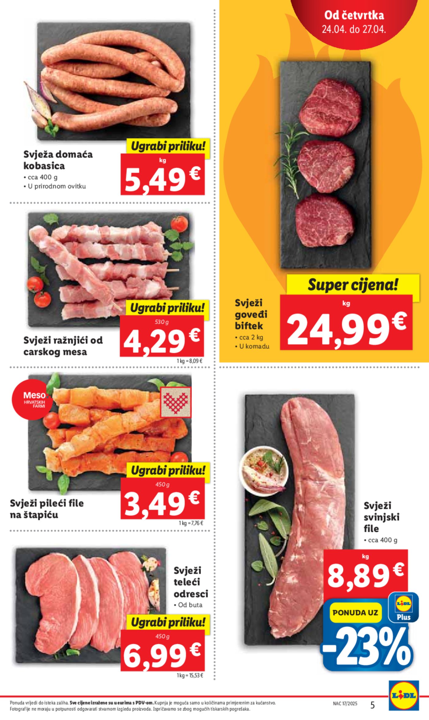 Lidl katalog ponuda od četvrtka 24.04.-27.04.2025.