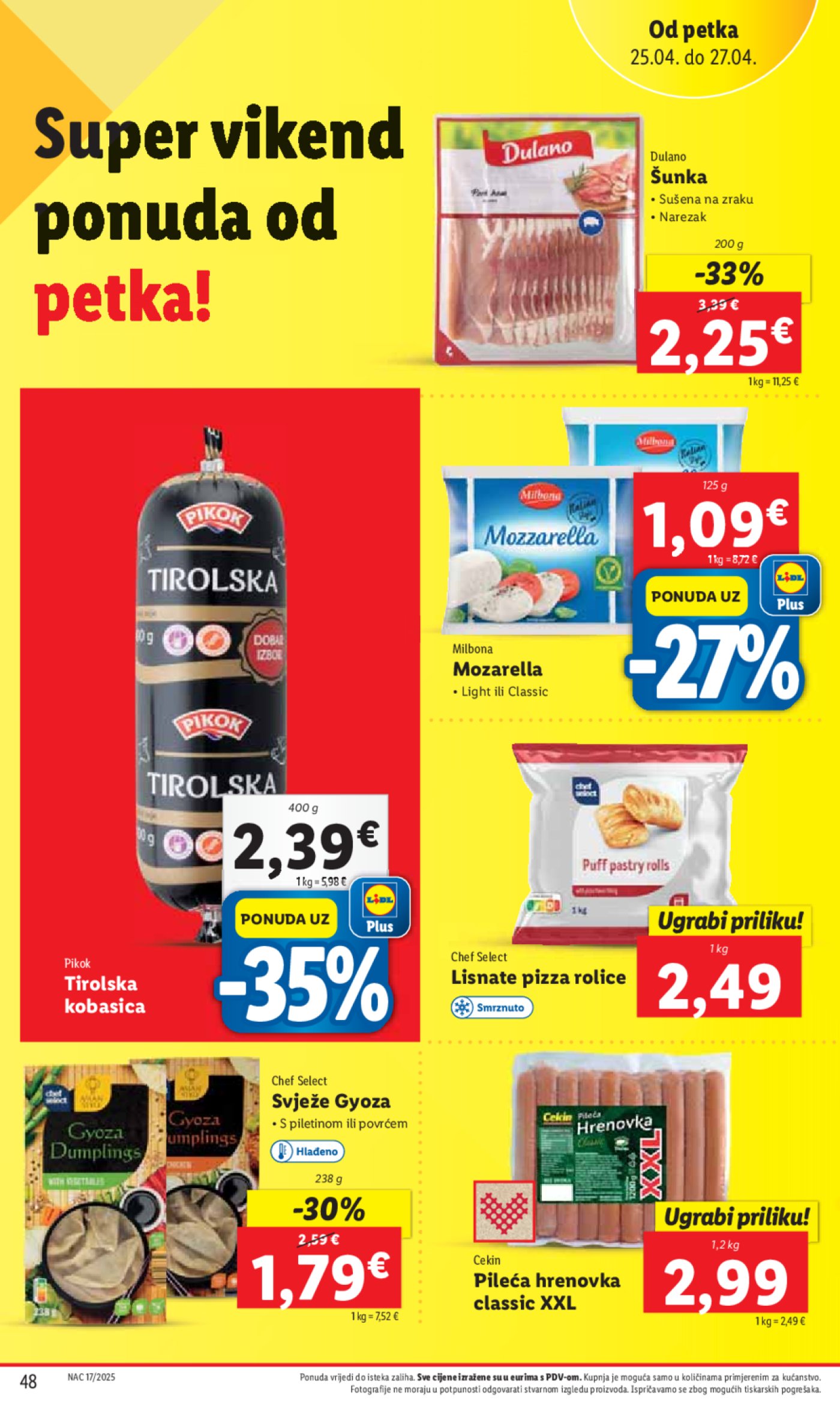 Lidl katalog ponuda od četvrtka 24.04.-27.04.2025.