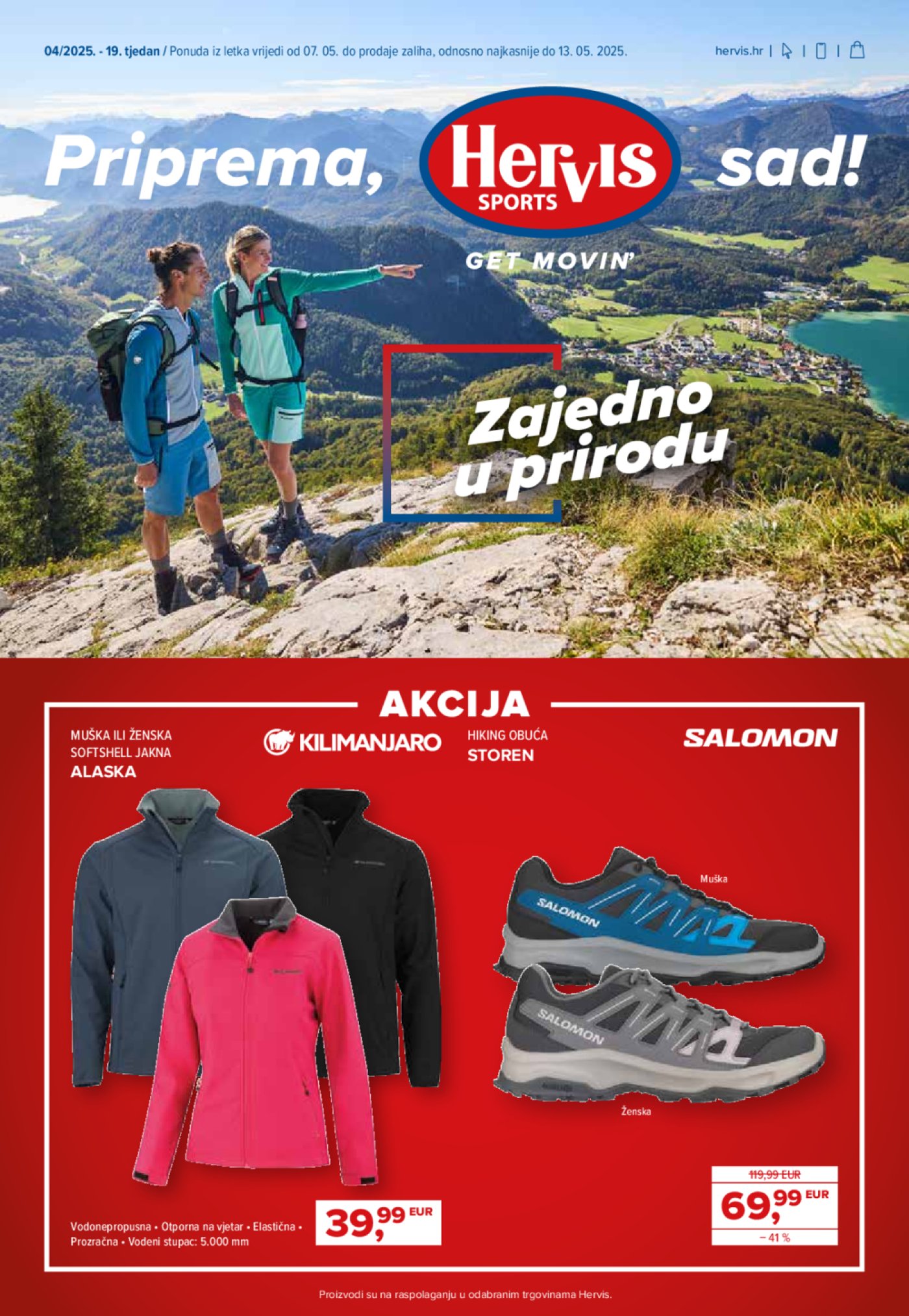 Hervis katalog Zajedno u prirodu 07.05.-13.05.2025. 