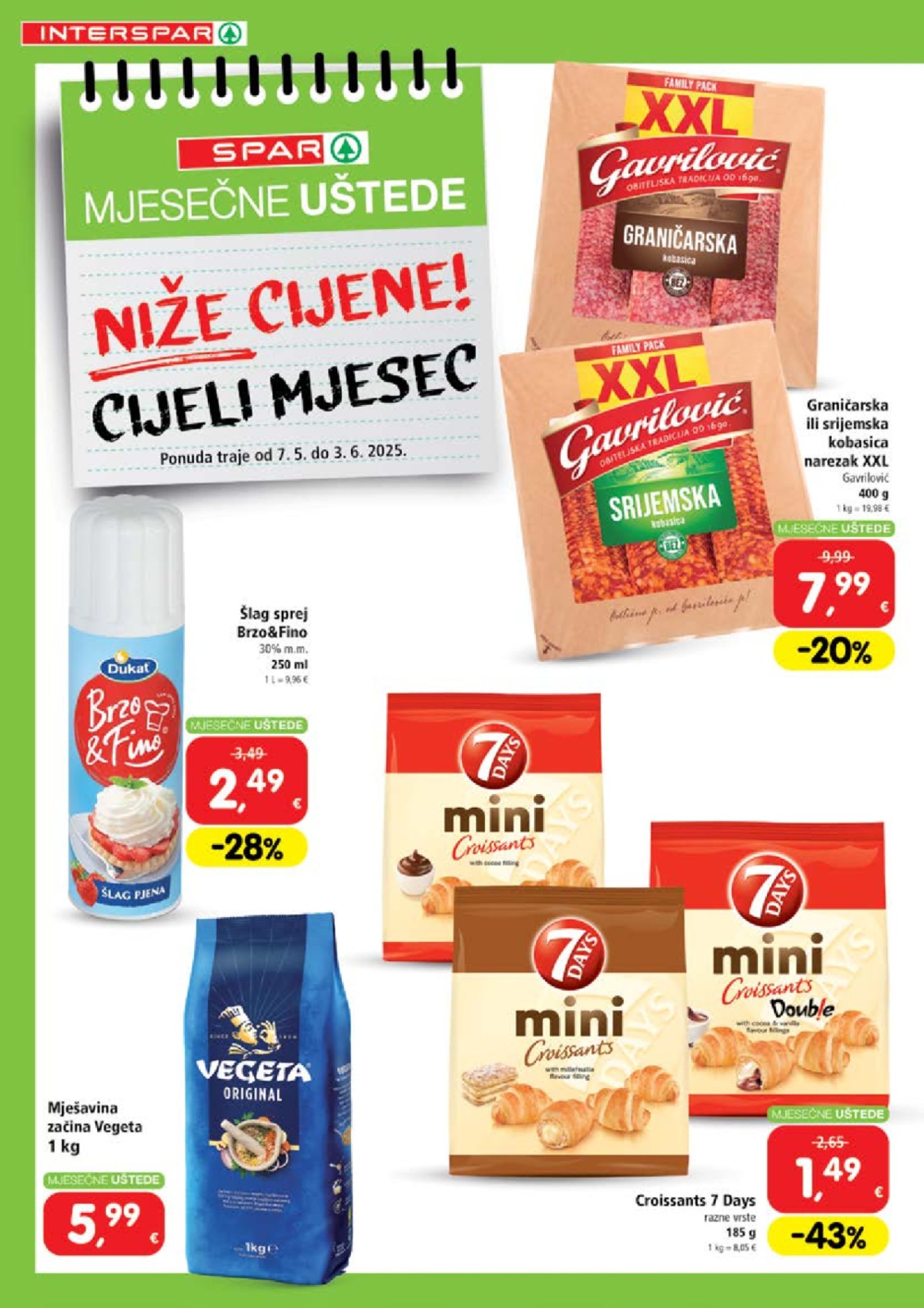 INTERSPAR Katalog Mjesečne uštede 07.05.-03.06.2025.