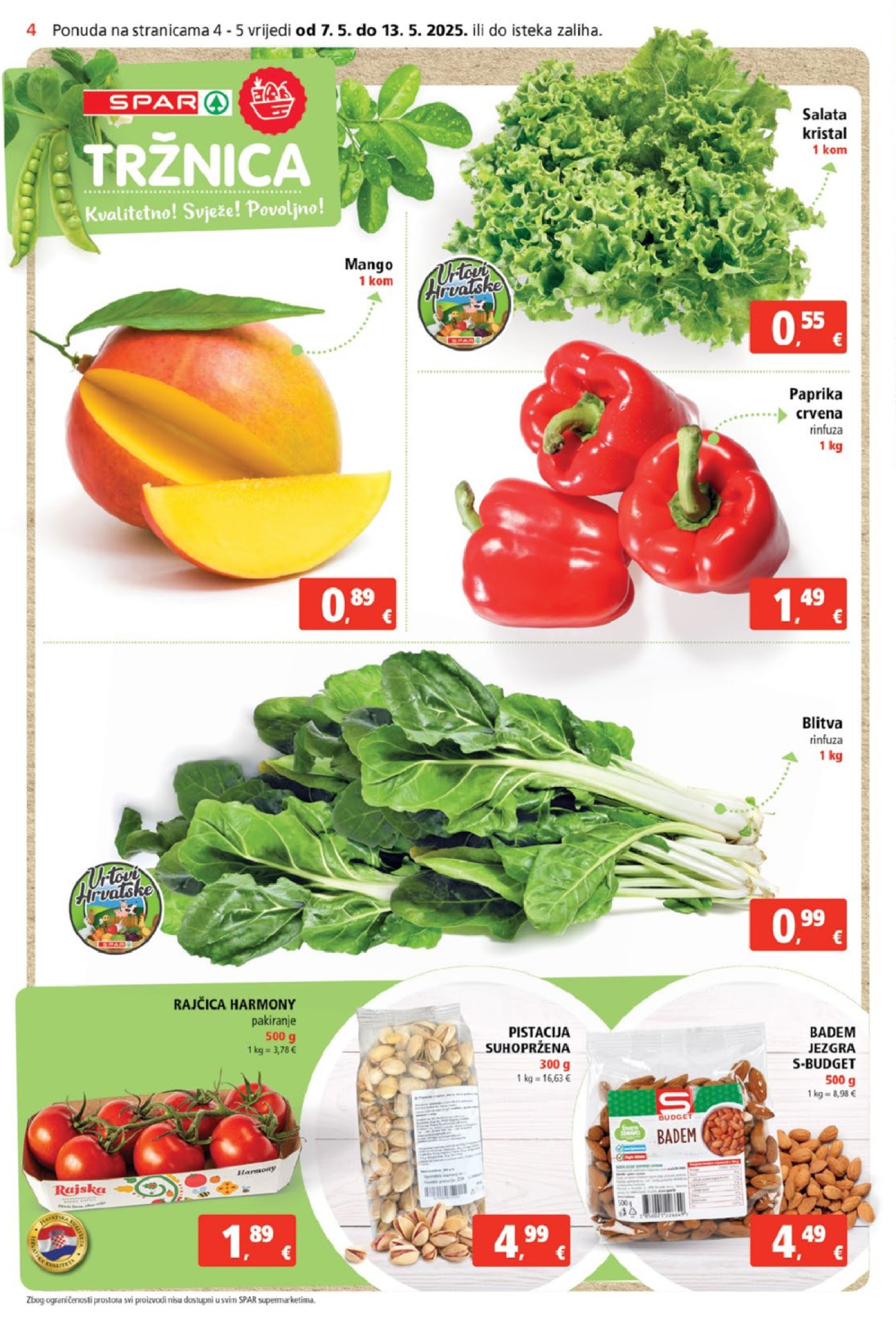 SPAR katalog Akcija 07.05.-13.05.2025.