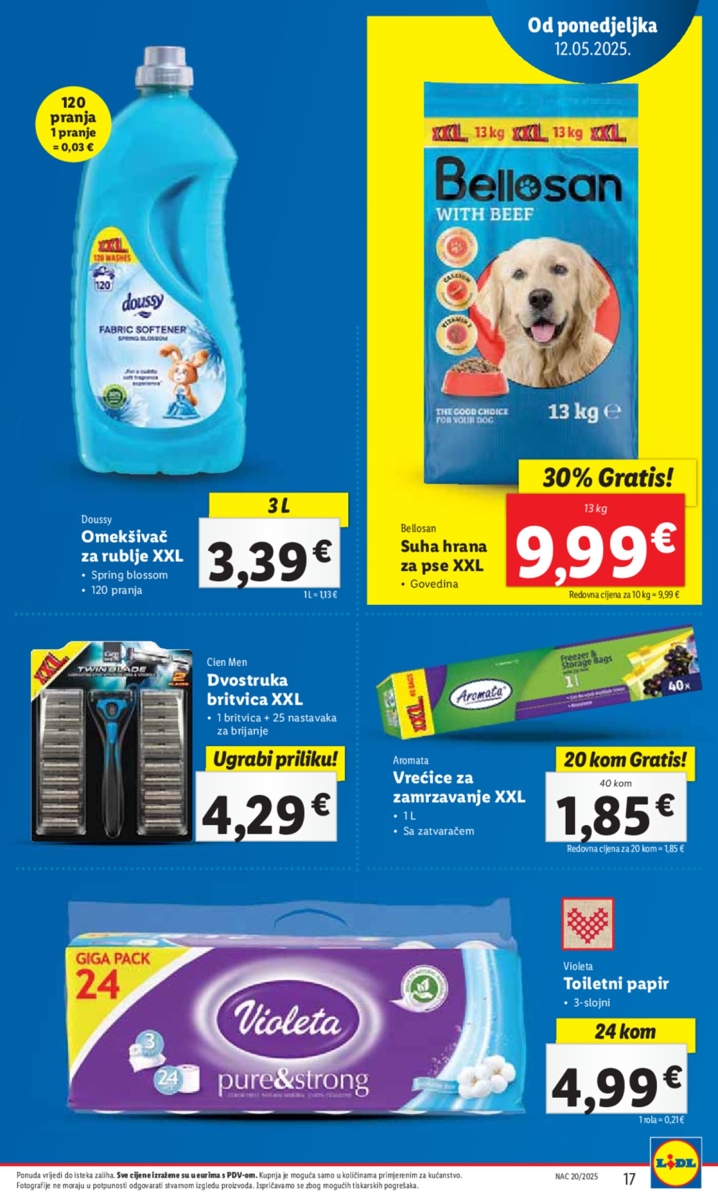 Lidl Super ponuda od Ponedjeljka 12.05.-18.05.2025.