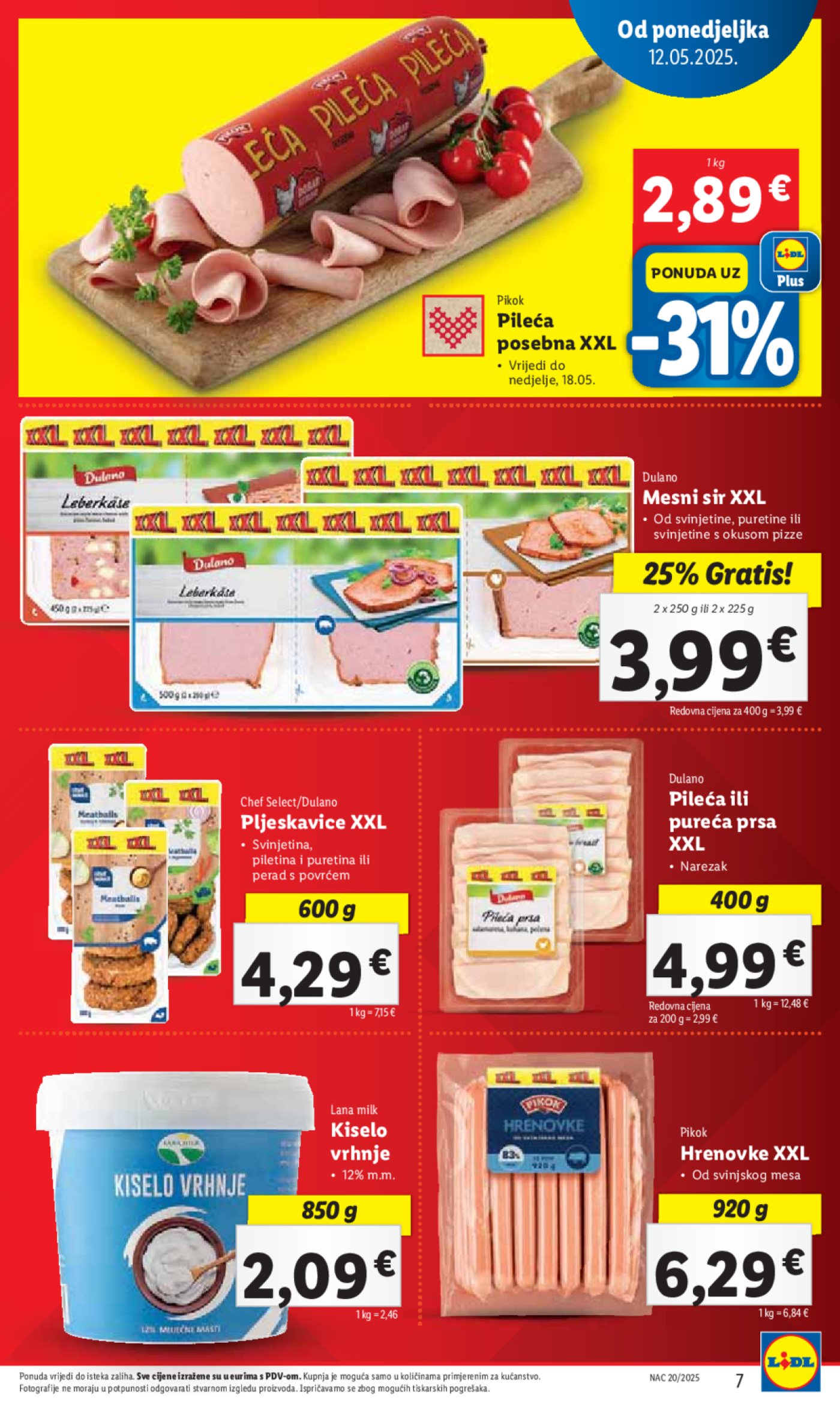 Lidl Super ponuda od Ponedjeljka 12.05.-18.05.2025.