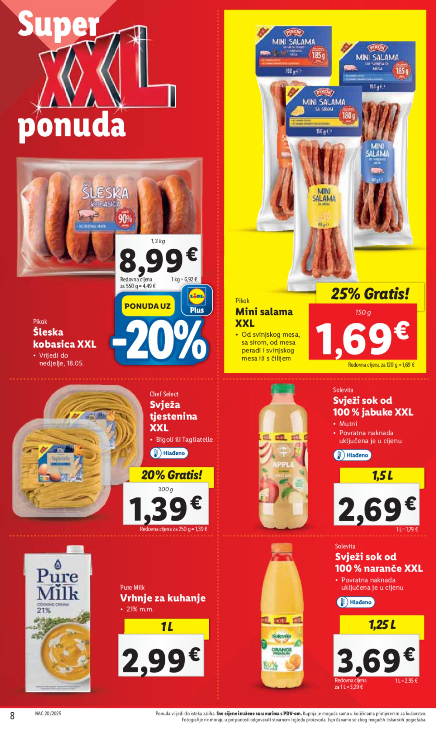 Lidl Super ponuda od Ponedjeljka 12.05.-18.05.2025.