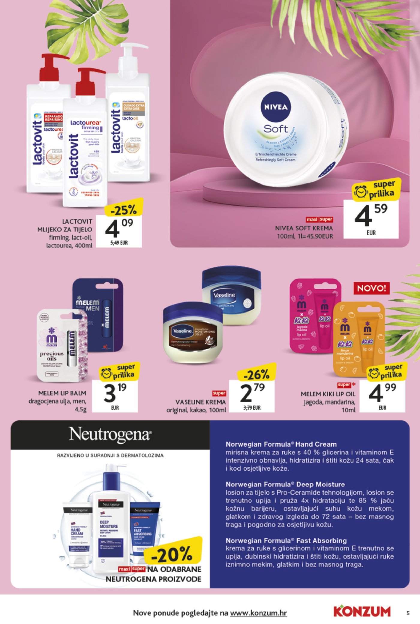 Konzum katalog Akcija Ljepota i njega 12.05.-25.05.2025.