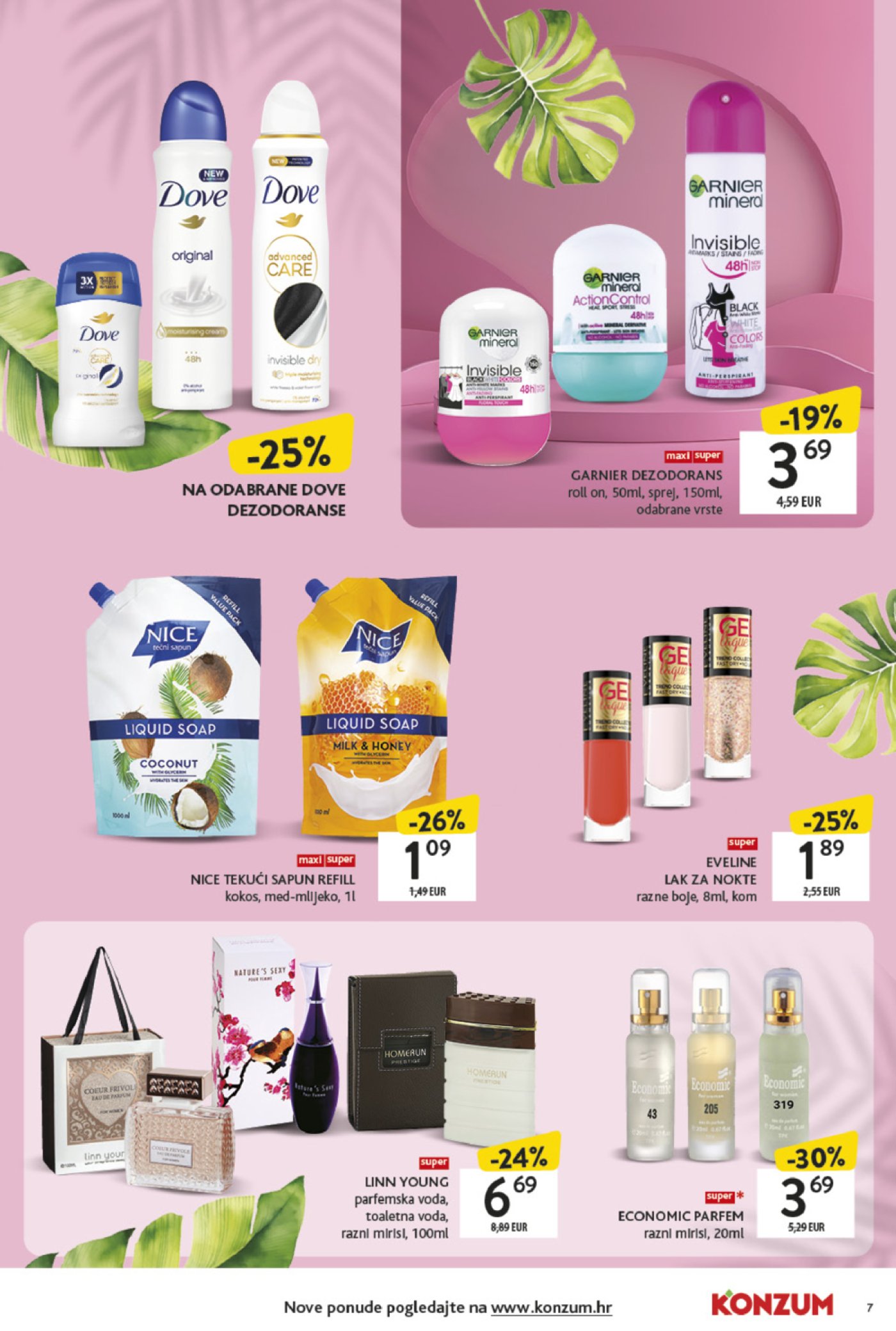 Konzum katalog Akcija Ljepota i njega 12.05.-25.05.2025.