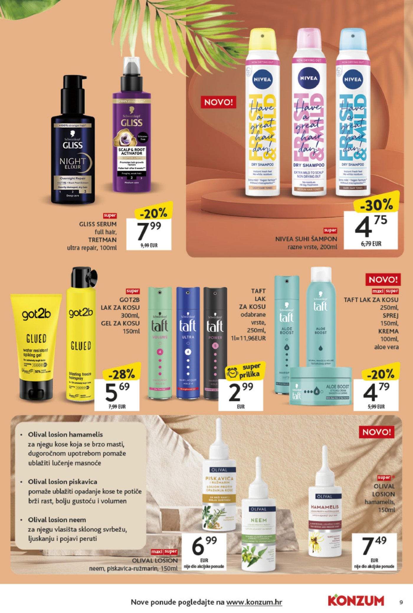 Konzum katalog Akcija Ljepota i njega 12.05.-25.05.2025.