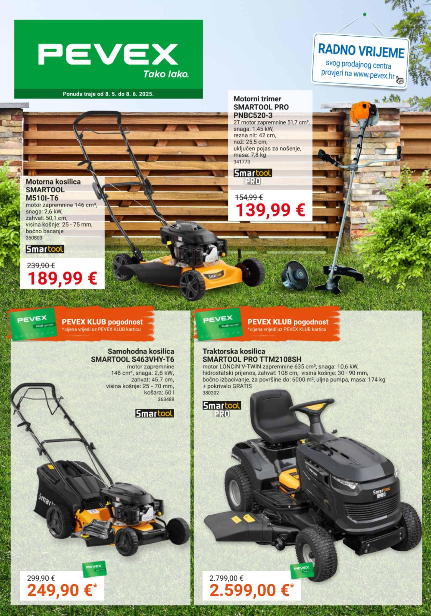 Pevex katalog Akcija Strojevi i alati 08.05.-08.06.2025.