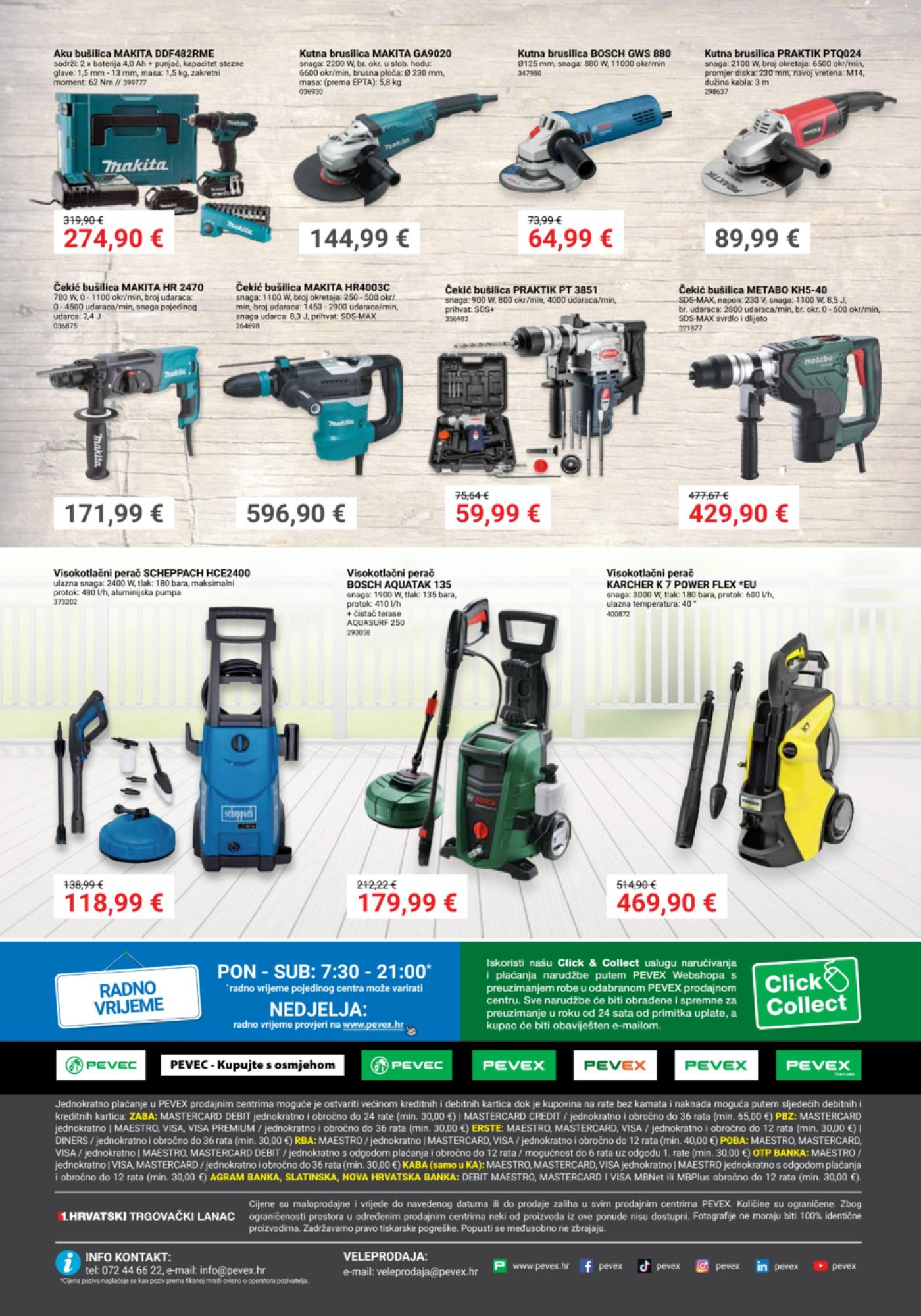 Pevex katalog Akcija Strojevi i alati 08.05.-08.06.2025.