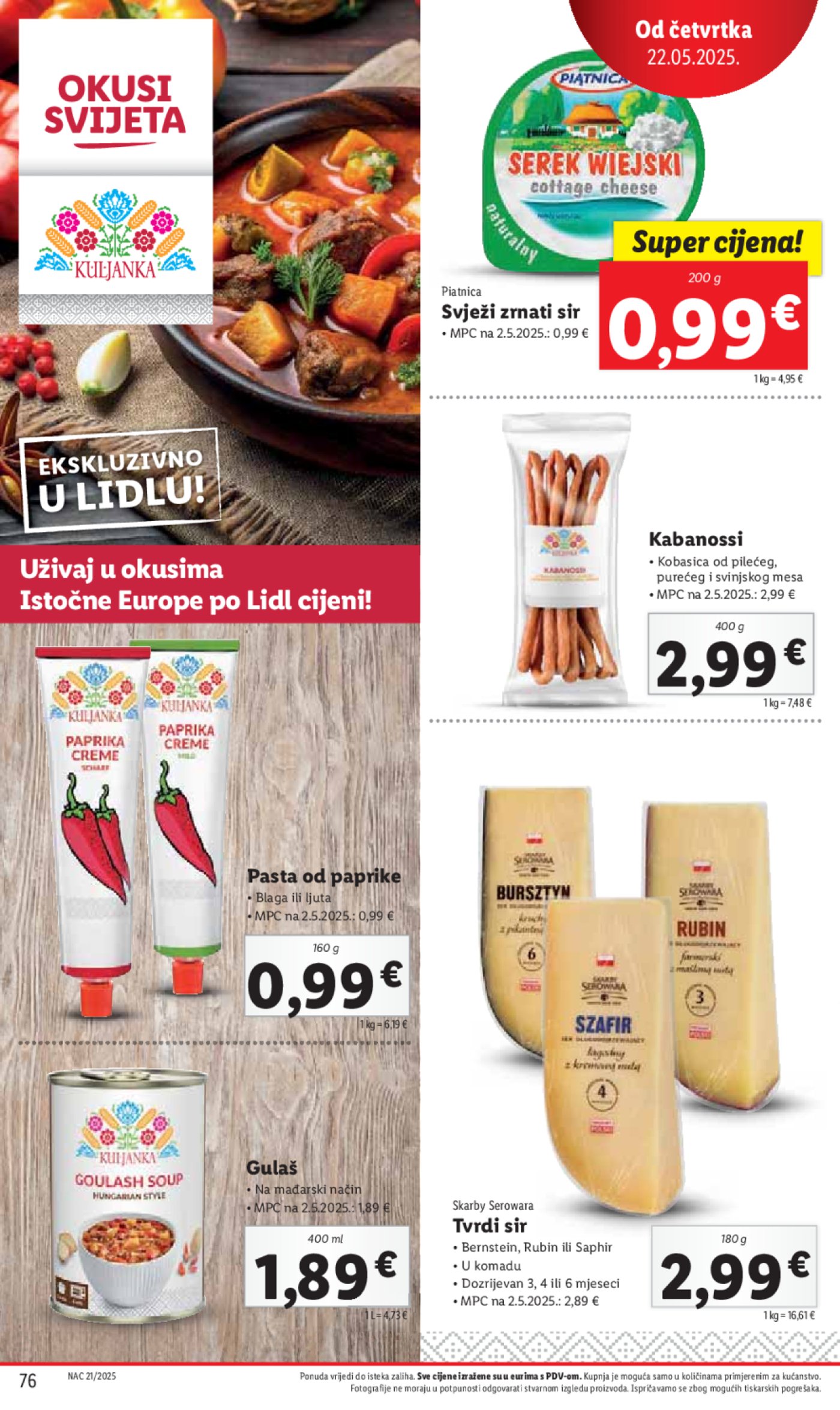 Lidl katalog Super ponuda od ponedjeljka 19.05.-25.05.2025.