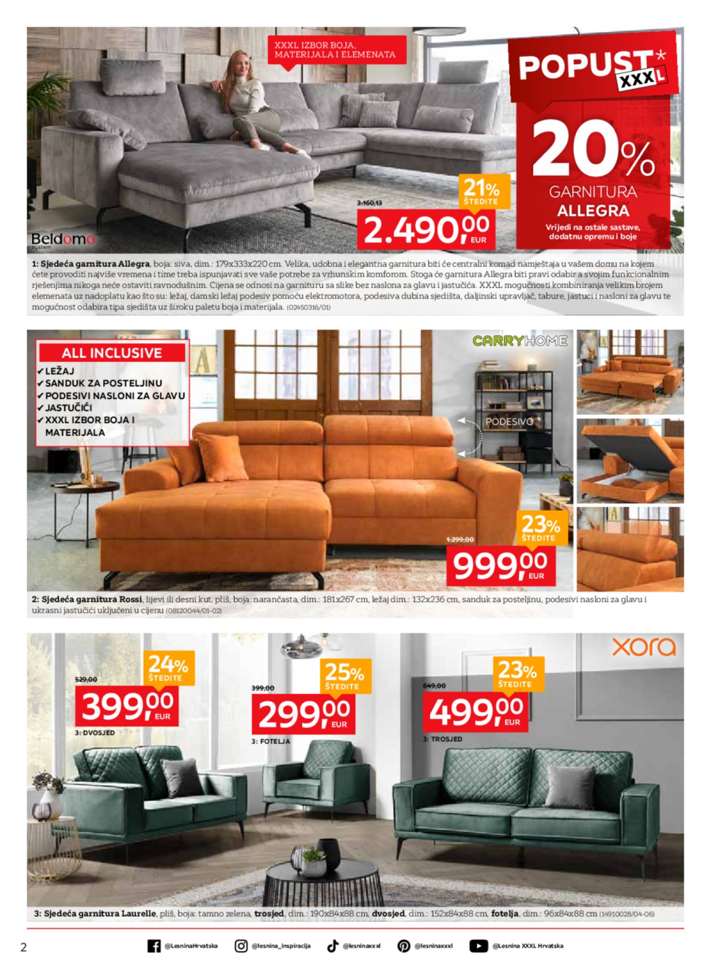 Lesnina katalog Festival brendova - namještaj 02.06.-26.06.2025.