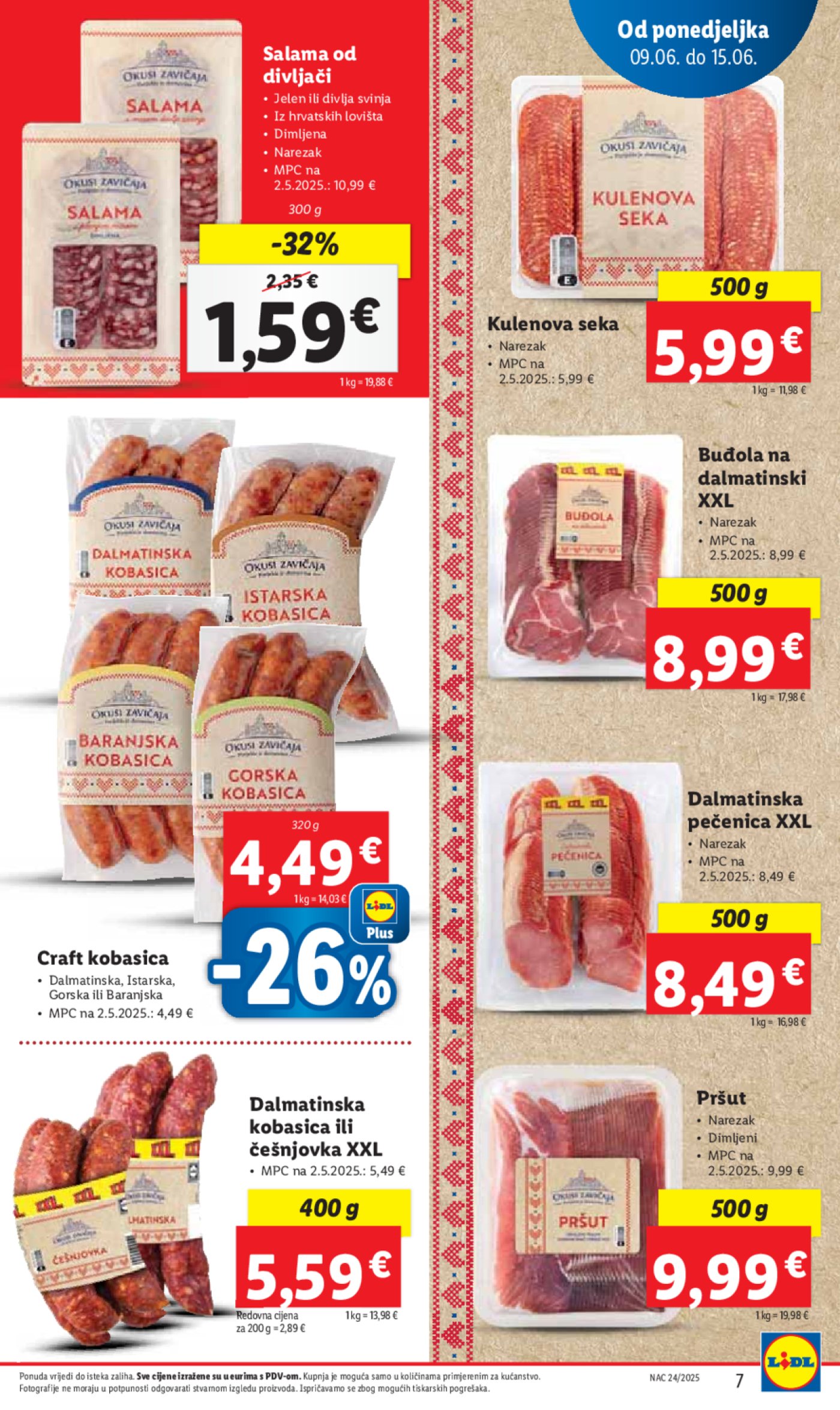 Lidl super ponuda od ponedjeljka 09.06. - 15.06.2025.2025.