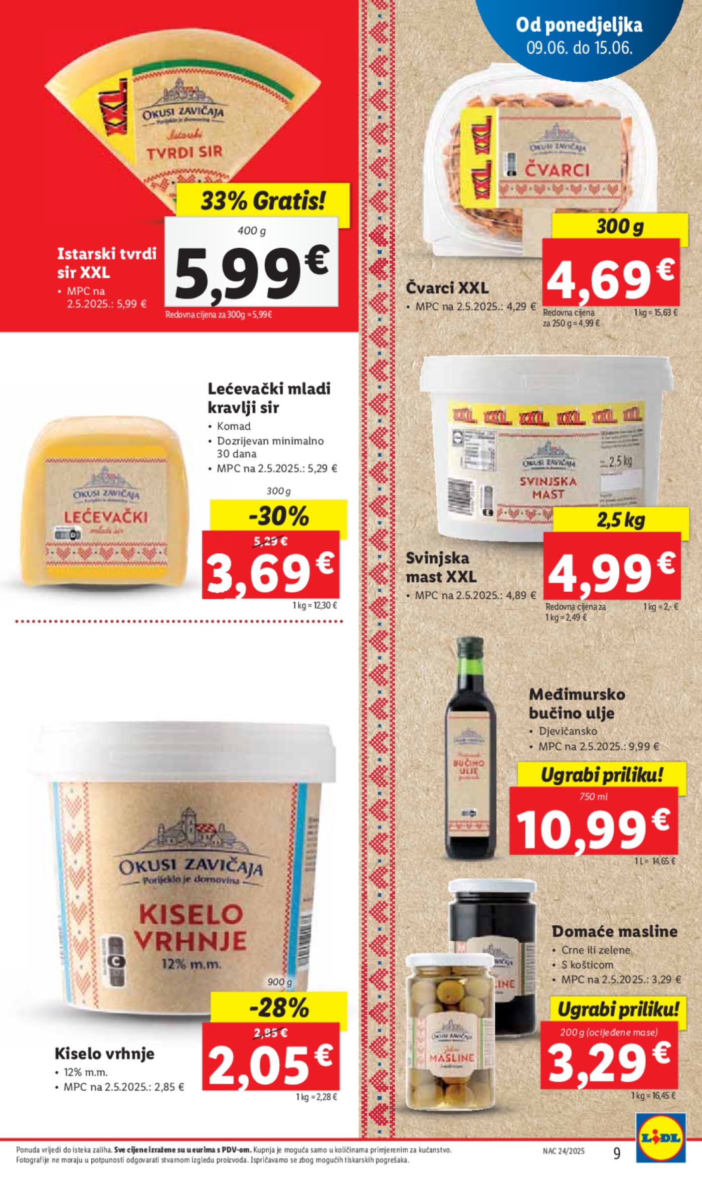 Lidl super ponuda od ponedjeljka 09.06. - 15.06.2025.2025.