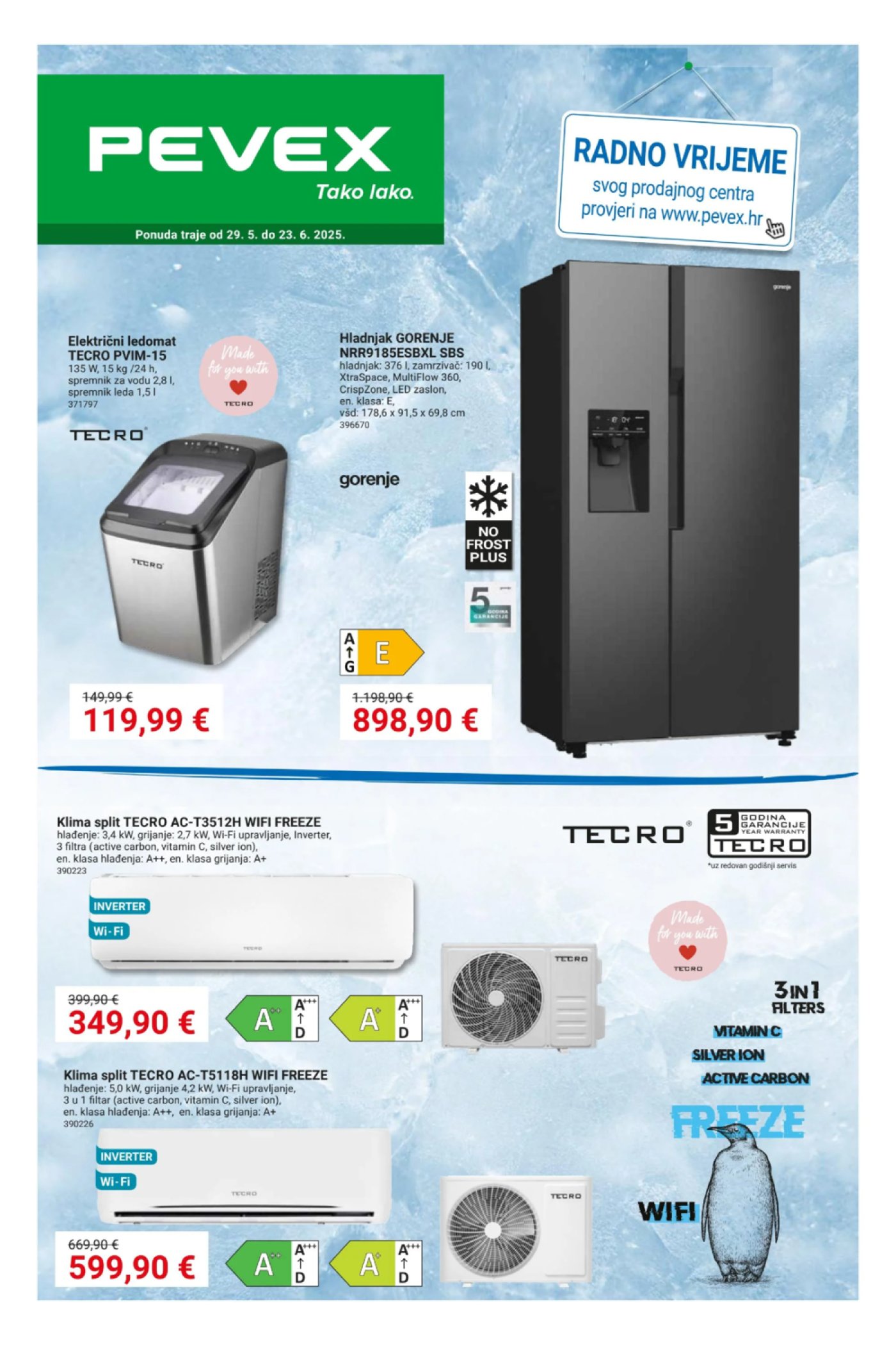 Pevex katalog Vrući dani 29.05.-23.06.2025.